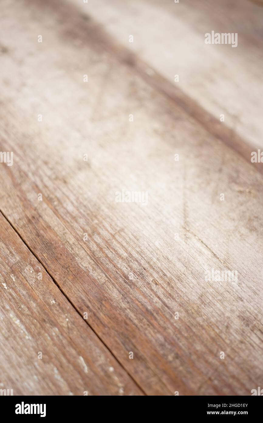 Ancien rustique, bois abîmé, bois brun humide Banque D'Images