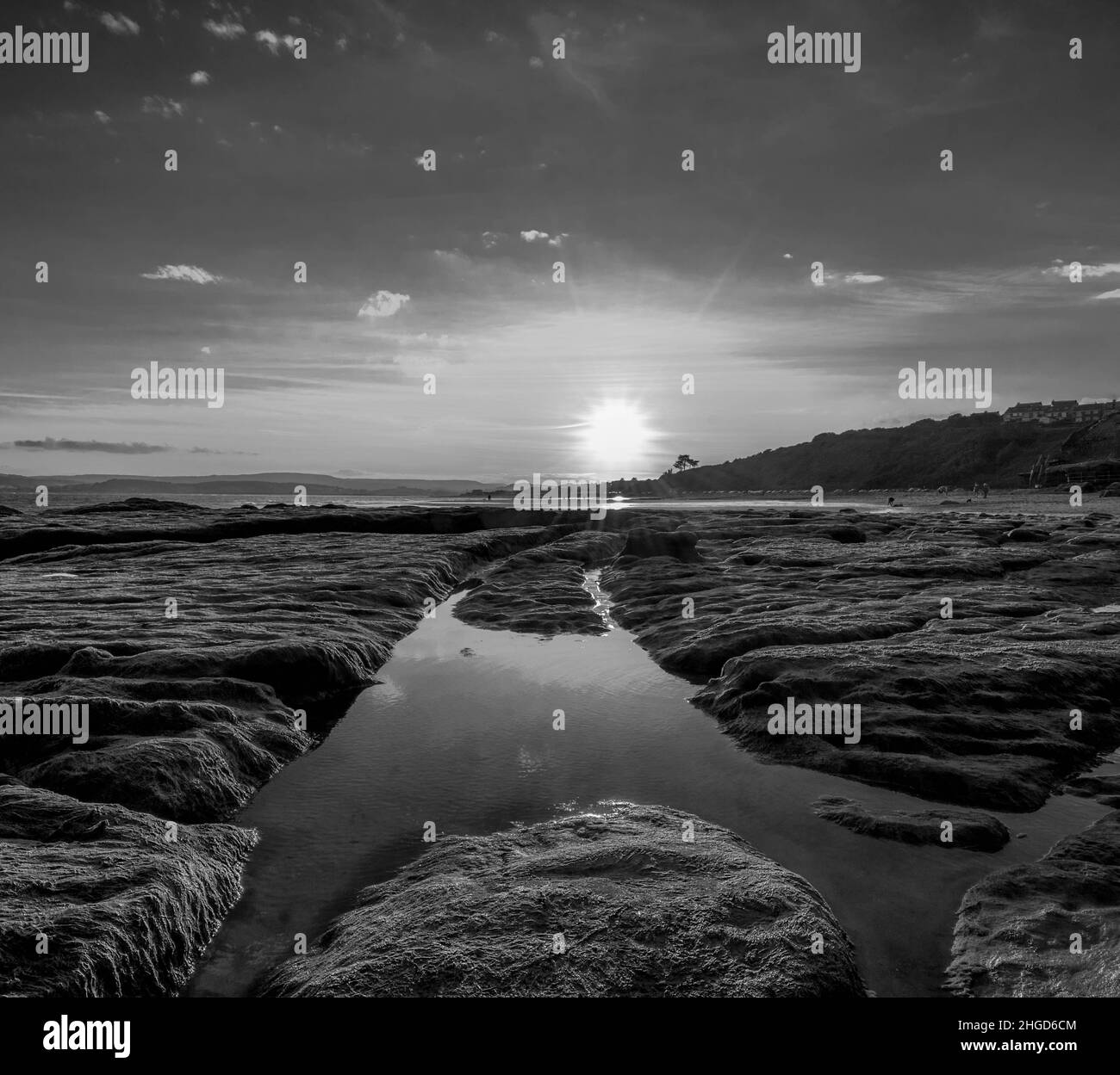 Plage d’Exmouth Banque D'Images