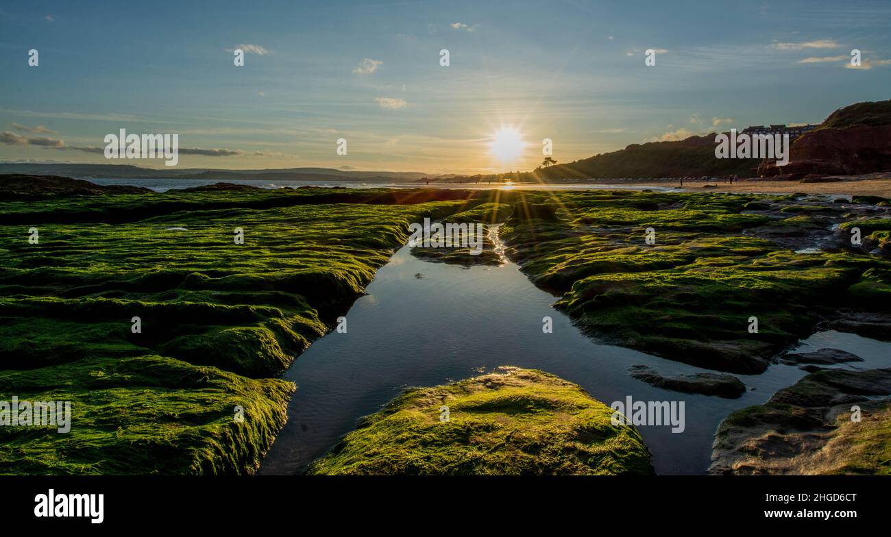 Plage d’Exmouth Banque D'Images