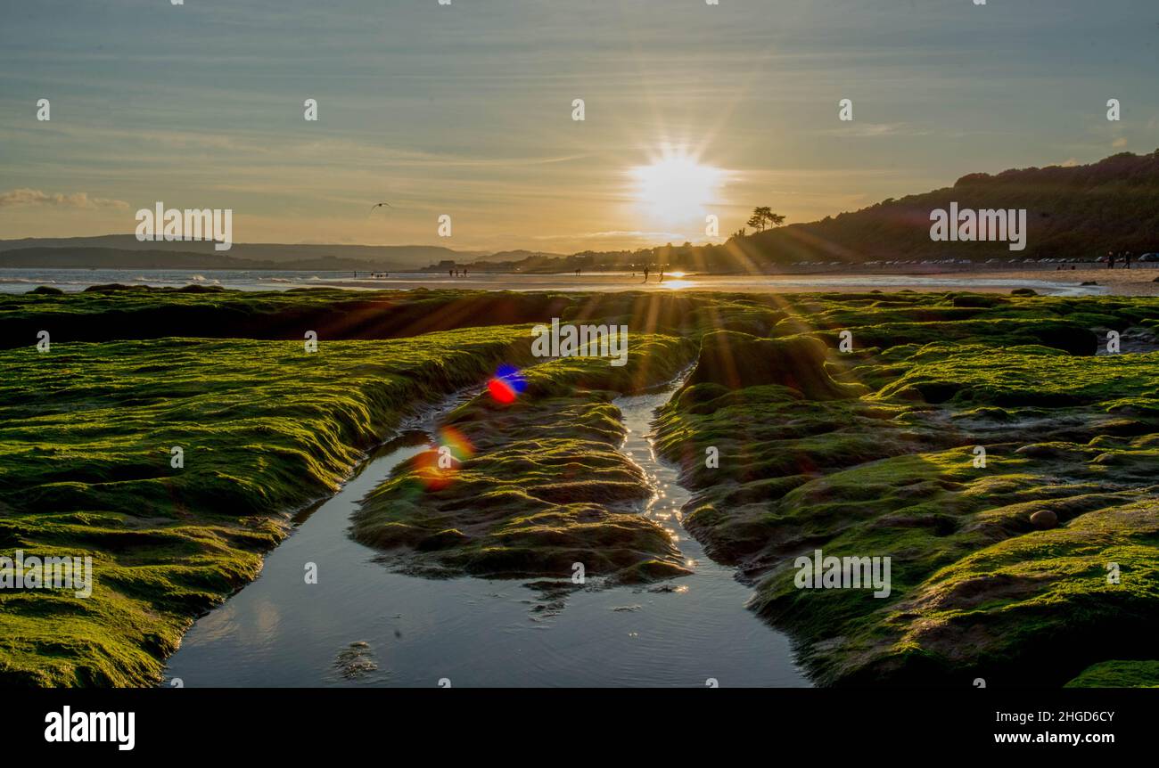 Plage d’Exmouth Banque D'Images