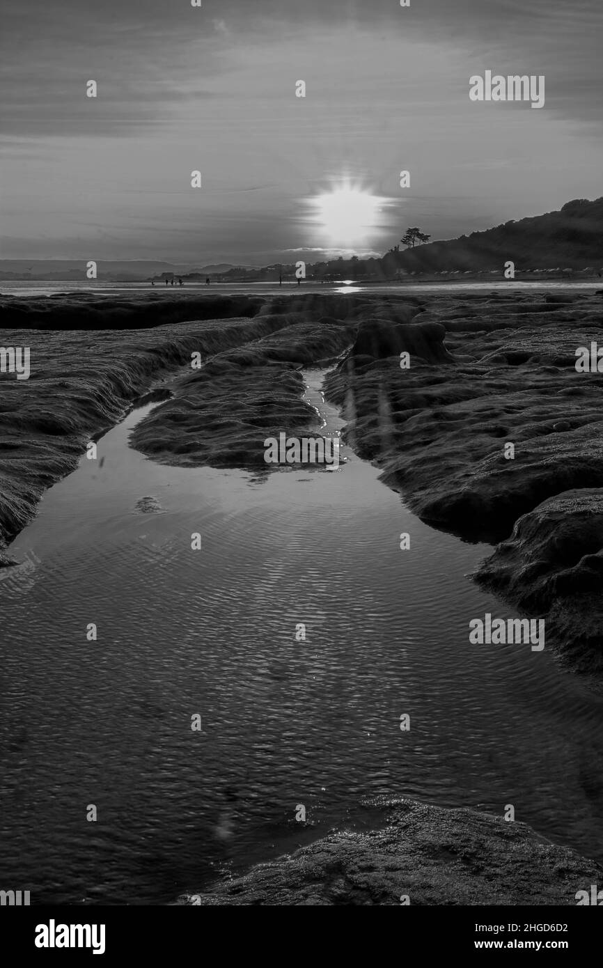 Plage d’Exmouth Banque D'Images