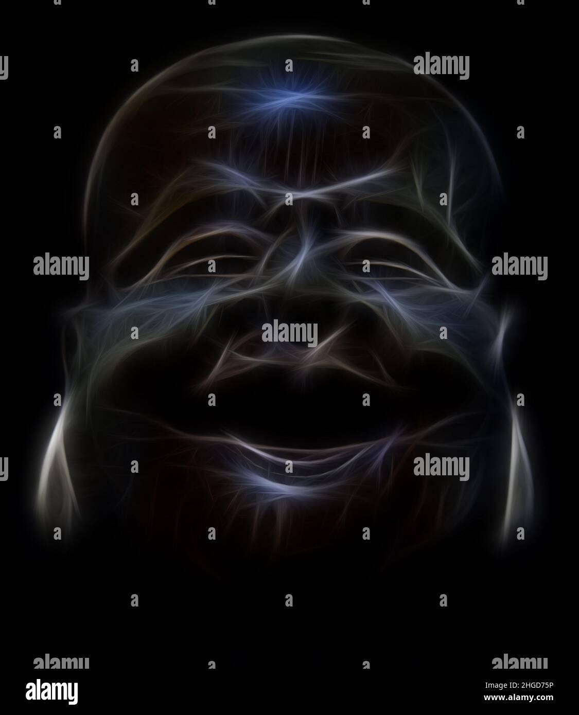 bouddha fractal Banque D'Images