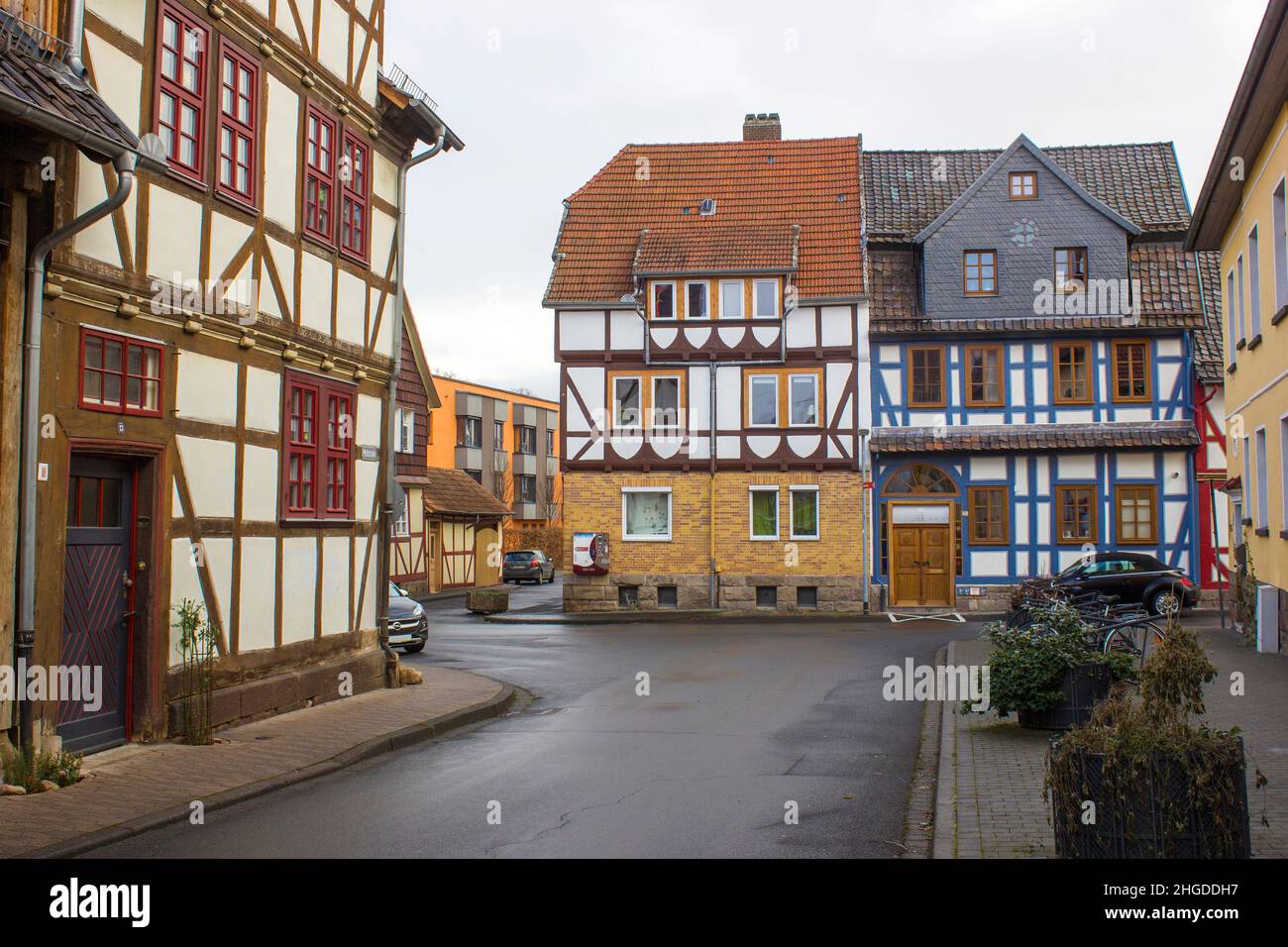La ville de Witzenhausen dans la vallée de la Werra en Allemagne, Hesse Banque D'Images