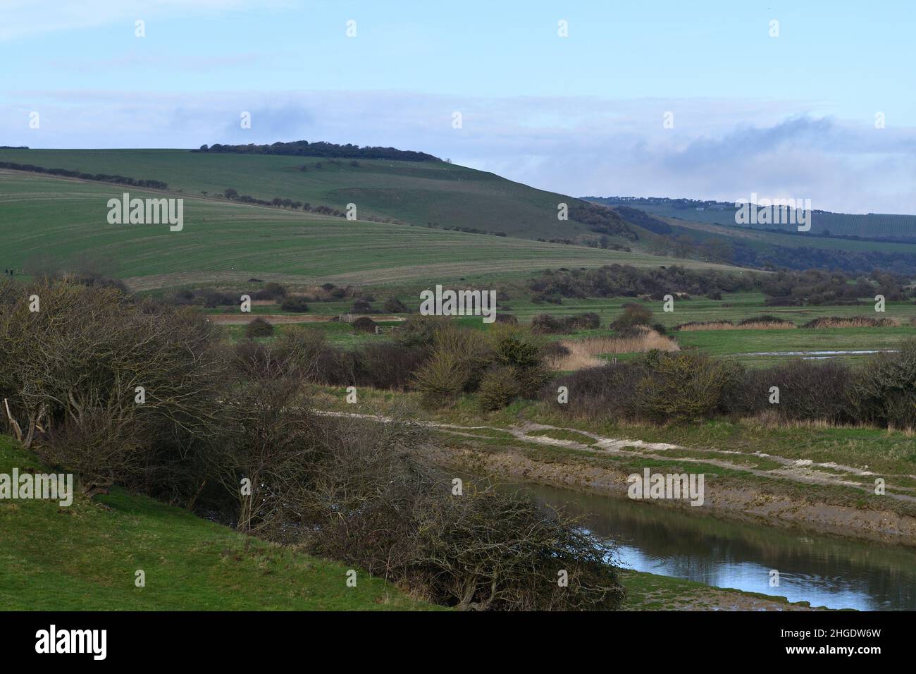 River Cuckmere East Sussex royaume-uni Banque D'Images