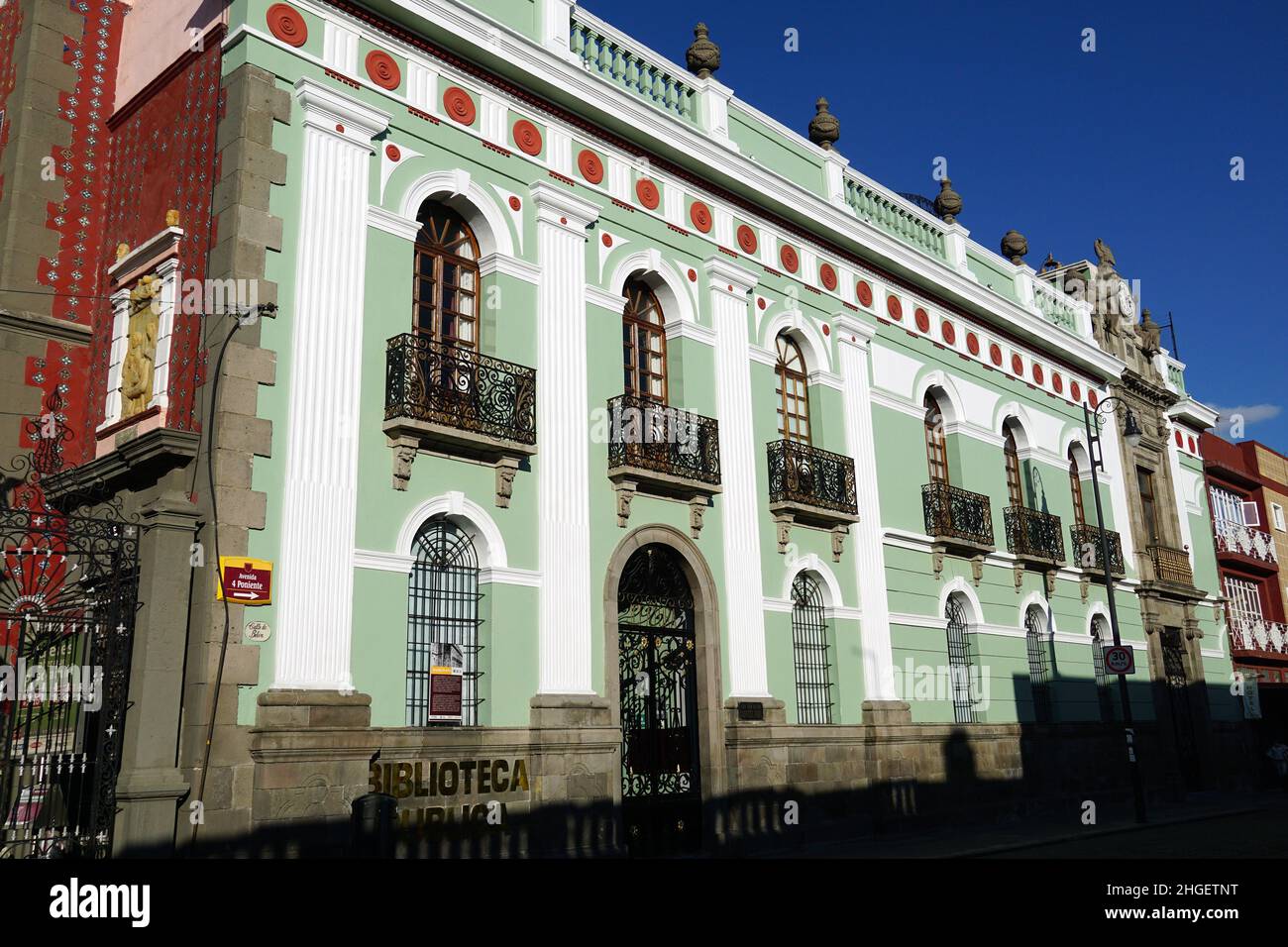 Bibliothèque, Biblioteca, Puebla, Heroica Puebla de Zaragoza, état de Puebla, Mexique, Amérique du Nord Banque D'Images