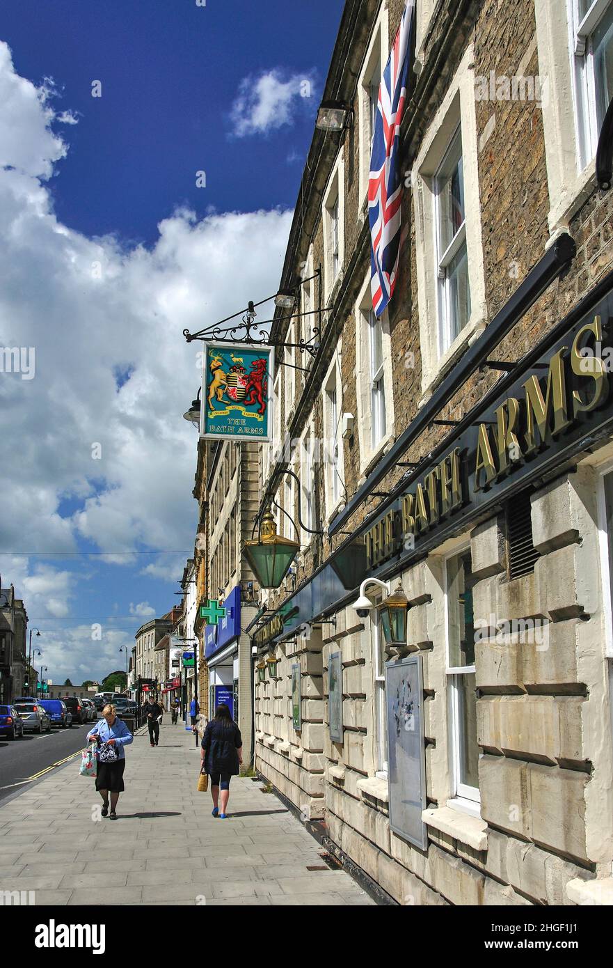 Market Place, WARMINSTER, Wiltshire, Angleterre, Royaume-Uni Banque D'Images