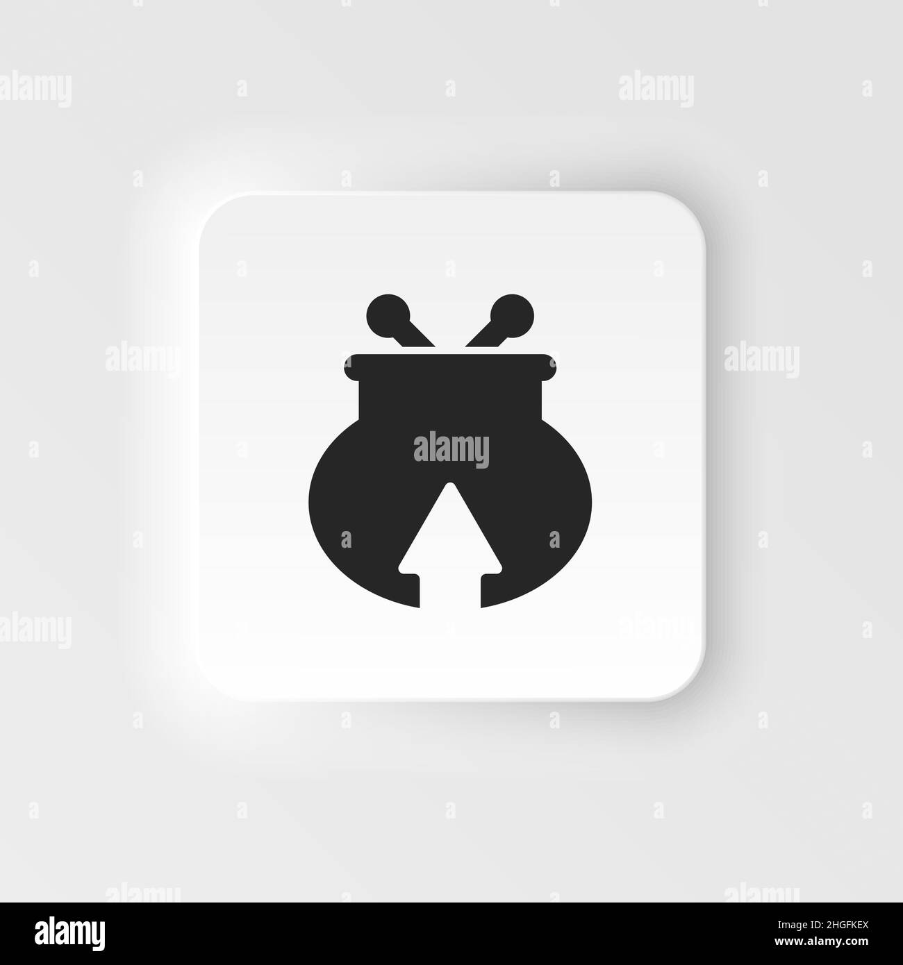 Venir, argent, porte-monnaie symbole de vecteur de style neumorphe.Illustration d'élément simple à partir du concept d'interface utilisateur.Venir, argent, porte-monnaie symbole de vecteur de style neumorphe.F Illustration de Vecteur