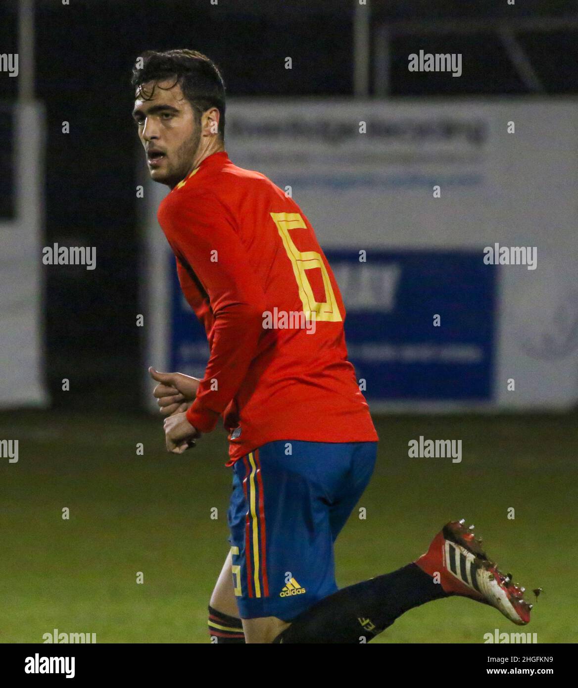 Shamrock Park, Portatown, Irlande du Nord Royaume-Uni.22 mars 2018.International football - 2019 UEFA moins de 21 ans qualificateur de championnat - Groupe 2 - Irlande du Nord / Espagne.Espagne Mikel Merino (6) Banque D'Images