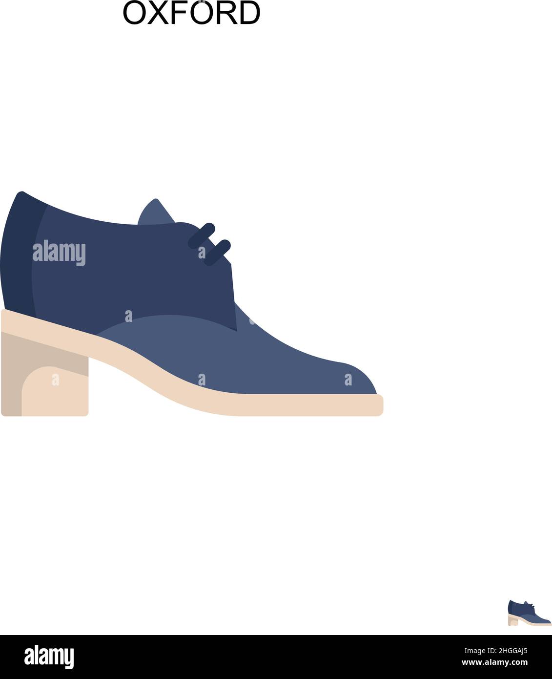 Icône vectorielle simple Oxford. Pictogramme moderne de couleur parfaite sur contour modifiable.Icônes Oxford pour votre projet d'entreprise Illustration de Vecteur