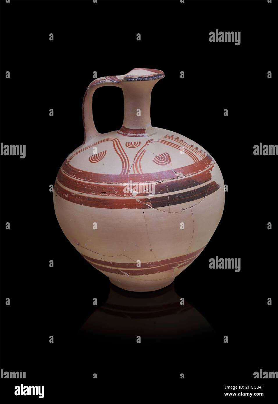 Poterie mycénienne Kalathos, 1150 1100 av. J.C., période palaciale