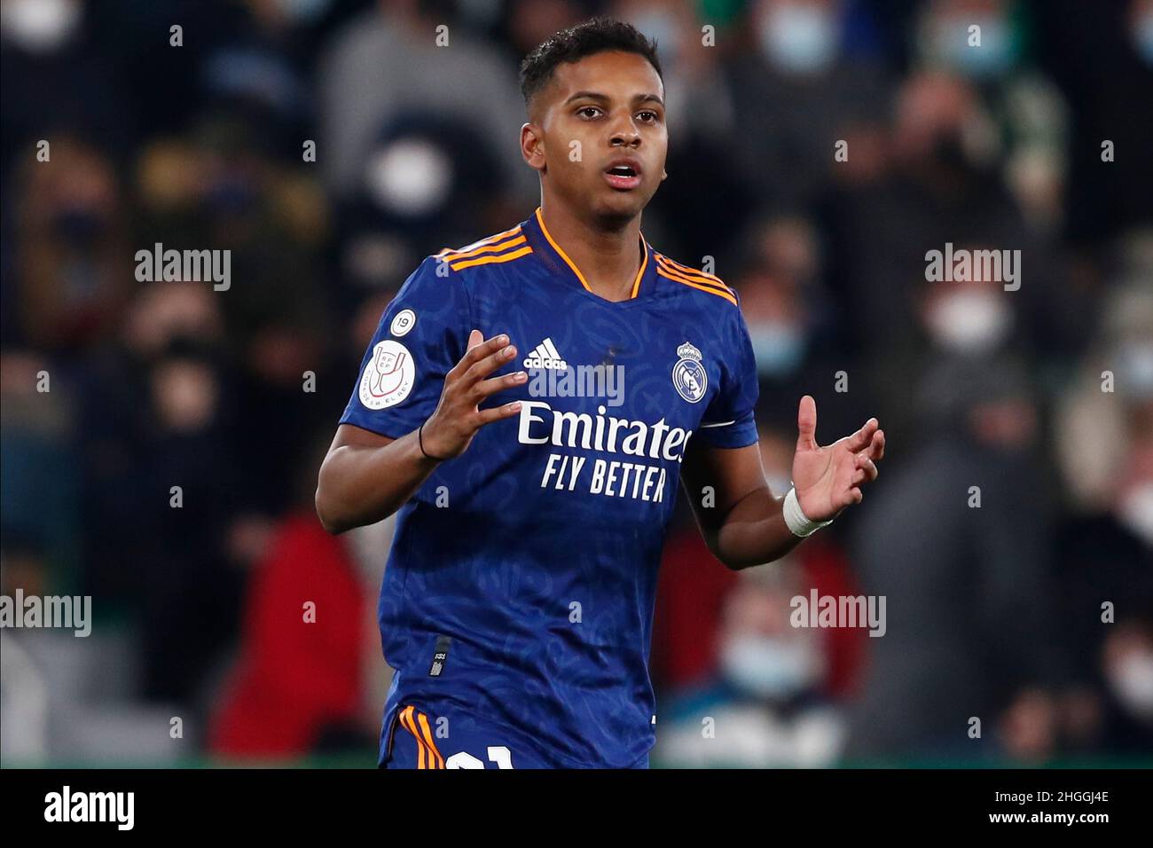 Rodrygo Silva de Goes of Real Madrid20th janvier 2022; Estadio Martinez Valero, Elche, Espagne; la Liga football,Elche CF contre Real Madrid; Banque D'Images