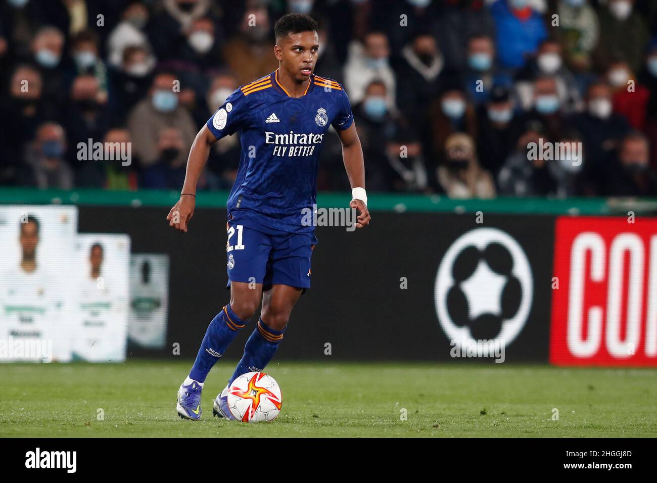 20th janvier 2022; Estadio Martinez Valero, Elche, Espagne; la Liga football,Elche CF versus Real Madrid; Rodrygo Silva de Goes of Real Madrid Banque D'Images