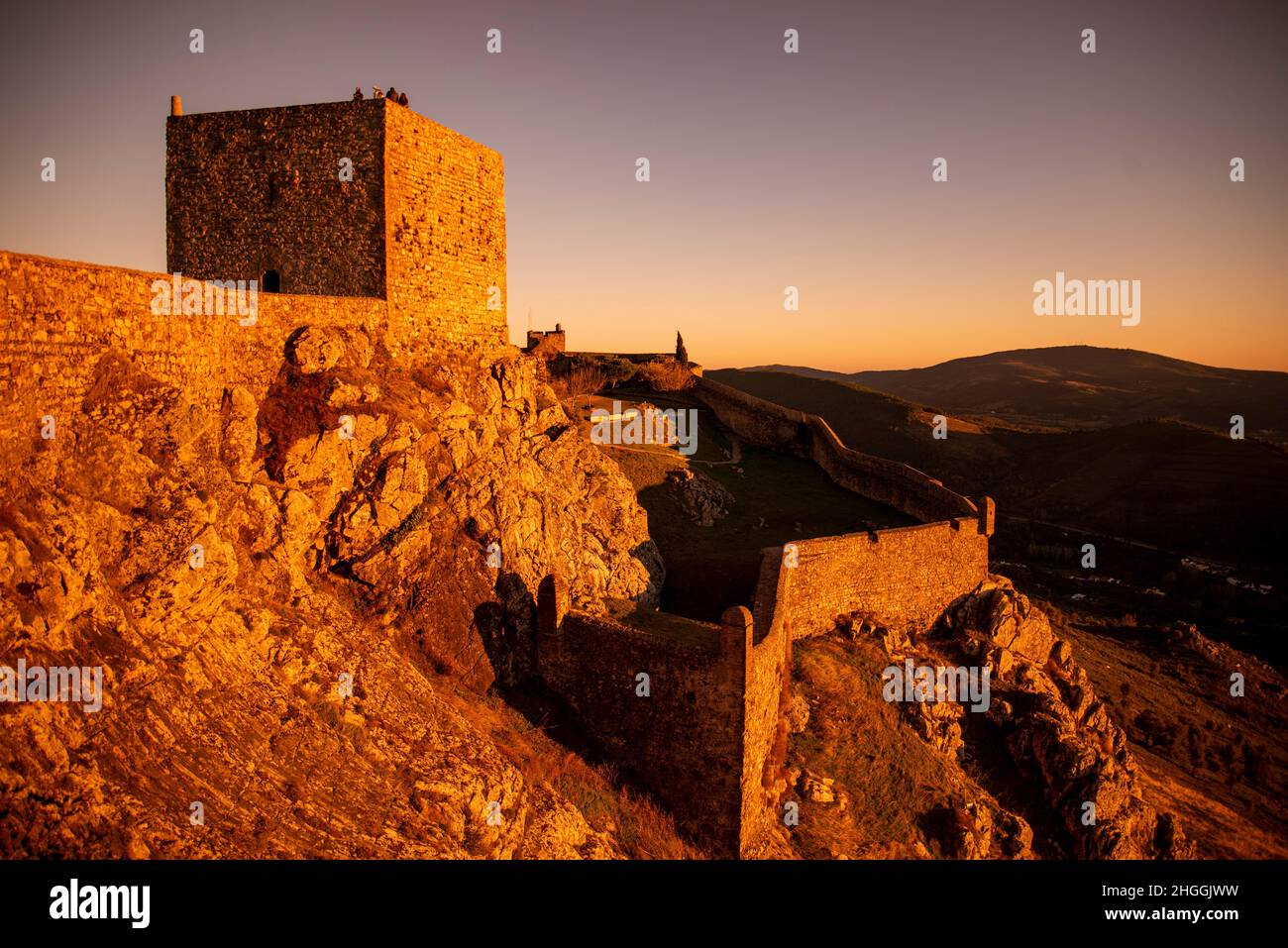 Le fort et Castelo de Marvao dans la vieille ville du village de Marvao ...