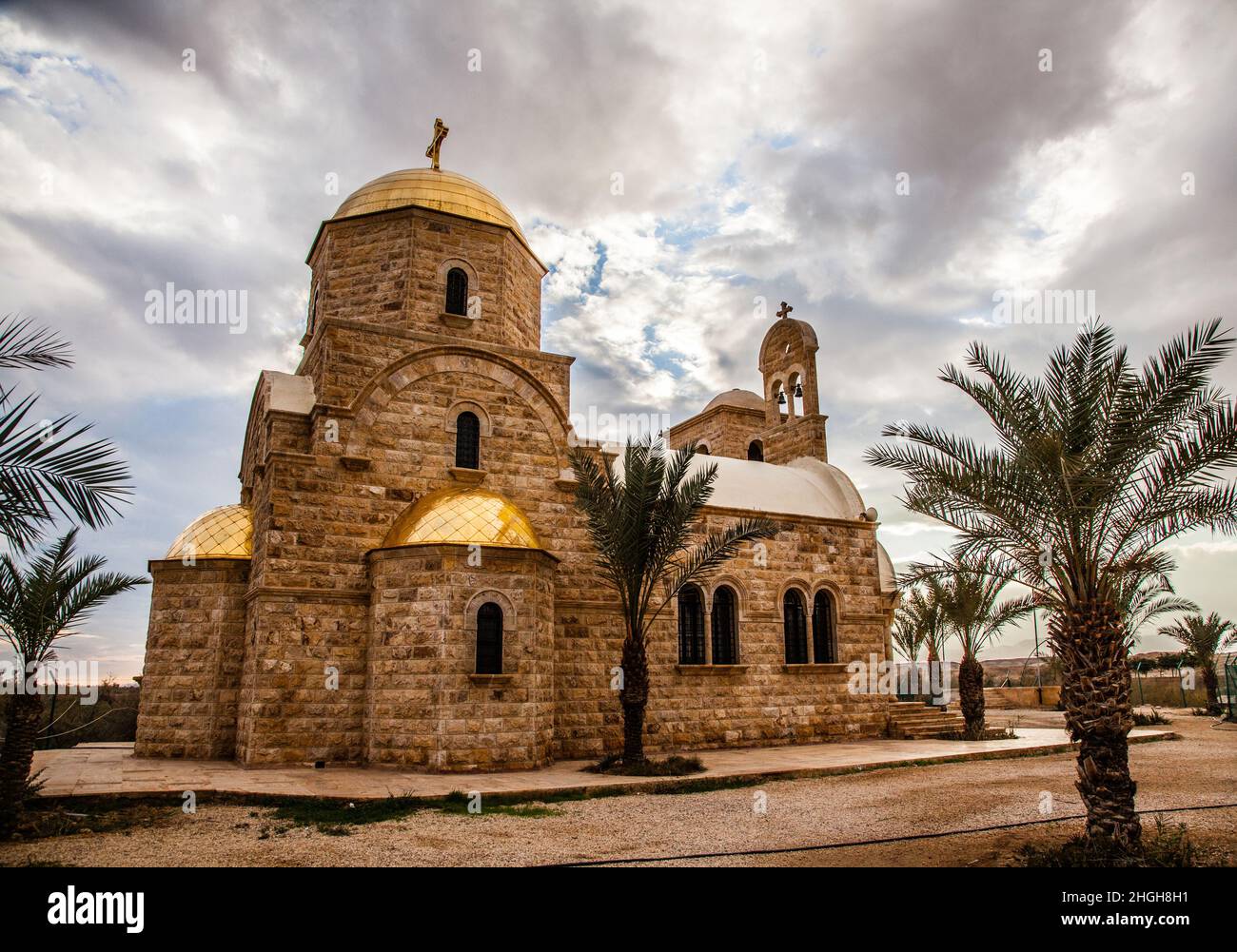 Betania Jordanie: Lieu où Jésus a été baptisé Banque D'Images