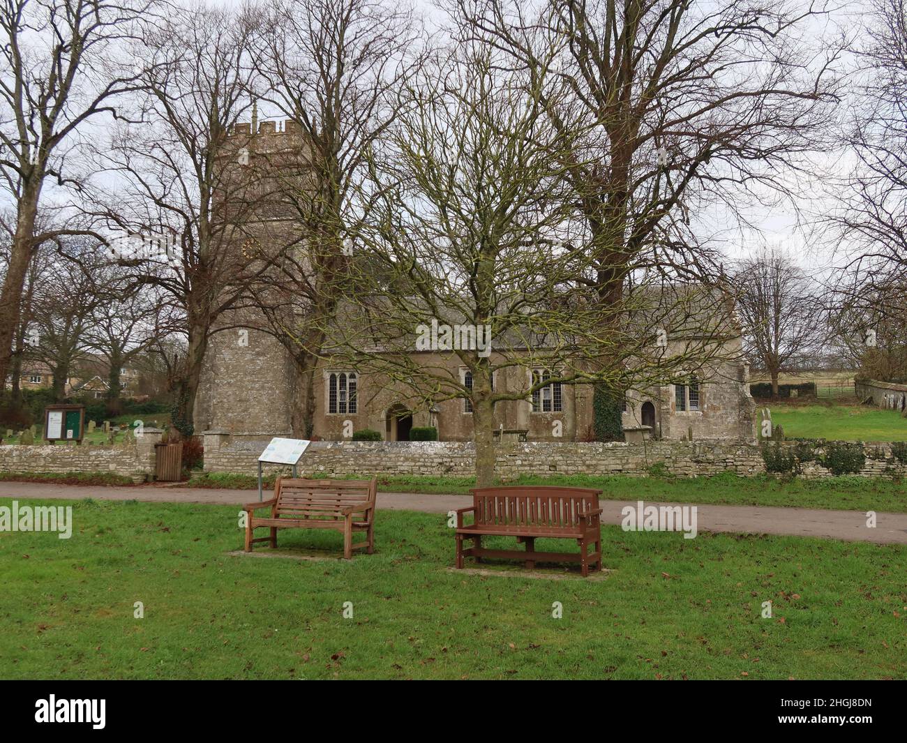 Église de Churh de Saint Martin de Tours dans le village de Martinstown près de Dorchester, Dorset Banque D'Images