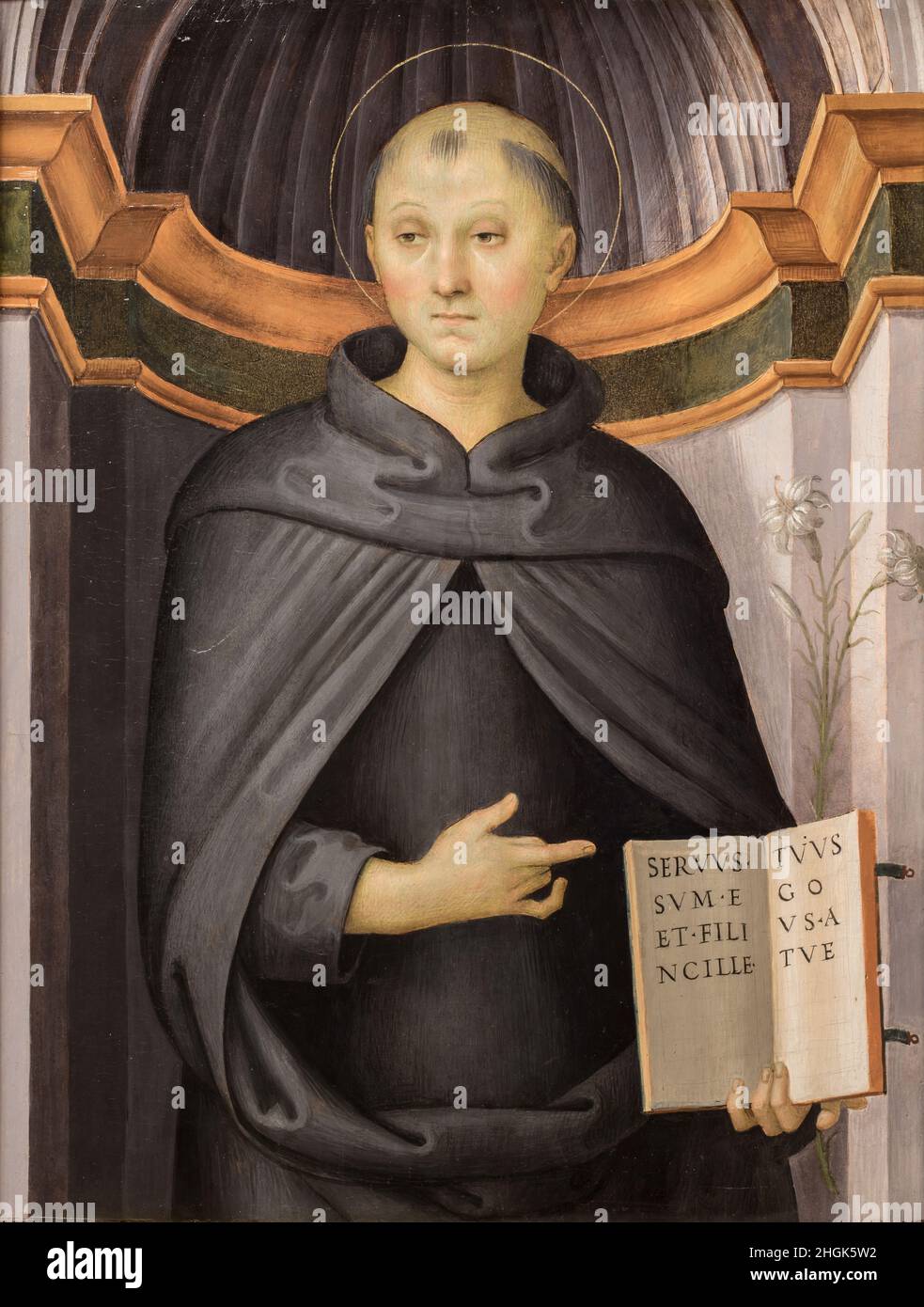 San Filippo Benizi - 1505 07 - huile sur bois 79 x 62 cm - Perugino Pietro Banque D'Images