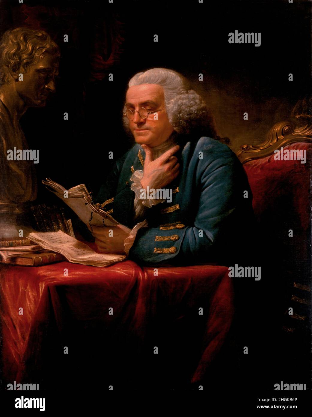 David Martin - Benjamin Franklin Banque D'Images