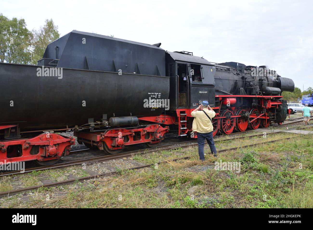 Locomotive à vapeur de classe 528038 hantée .Stadthagen, allemagne Banque D'Images