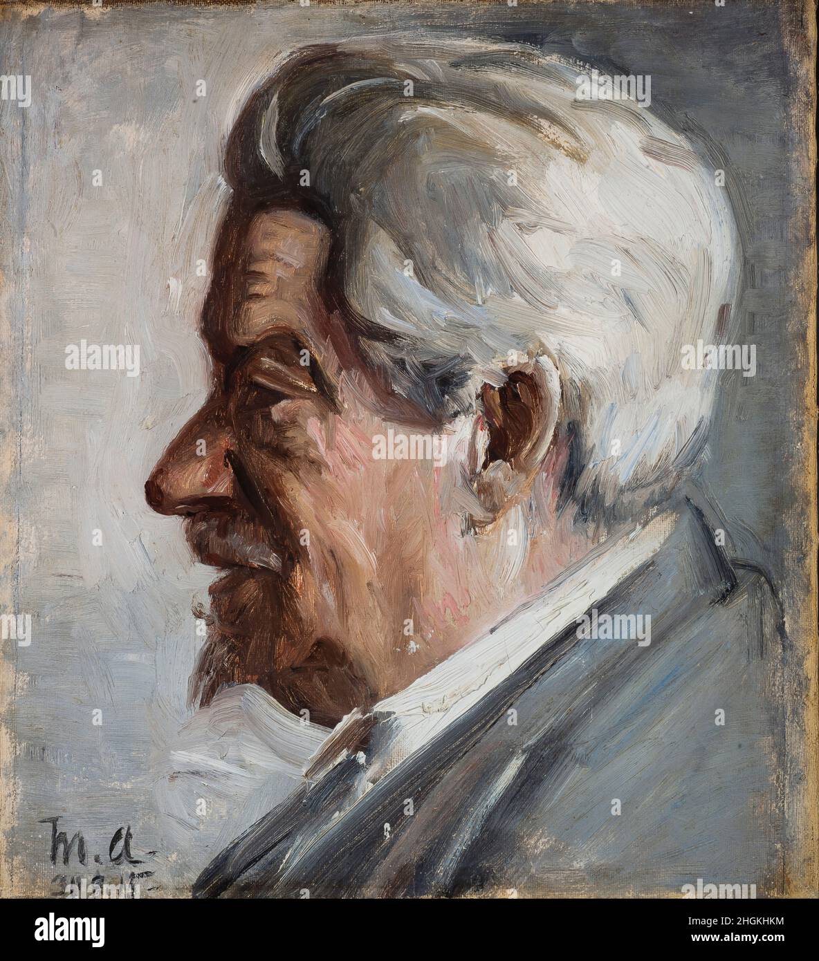 Michael Ancher - Georg Brandes Banque D'Images