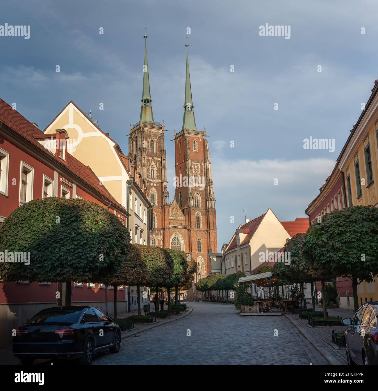 Cathédrale Saint-Jean-Baptiste à l'île de la Cathédrale (Ostrow Tumski) - Wroclaw, Pologne Banque D'Images