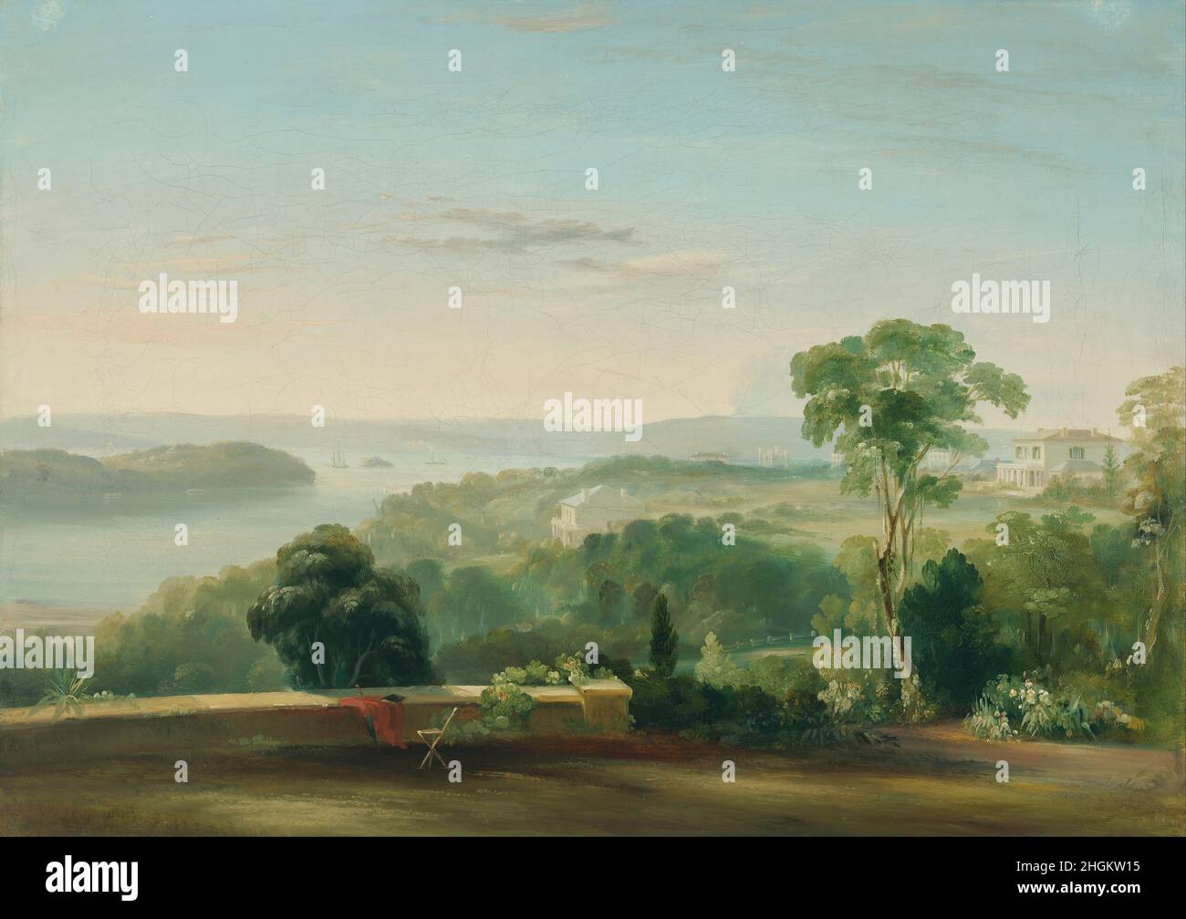 Conrad Martens - vue de la Rose Bank Banque D'Images