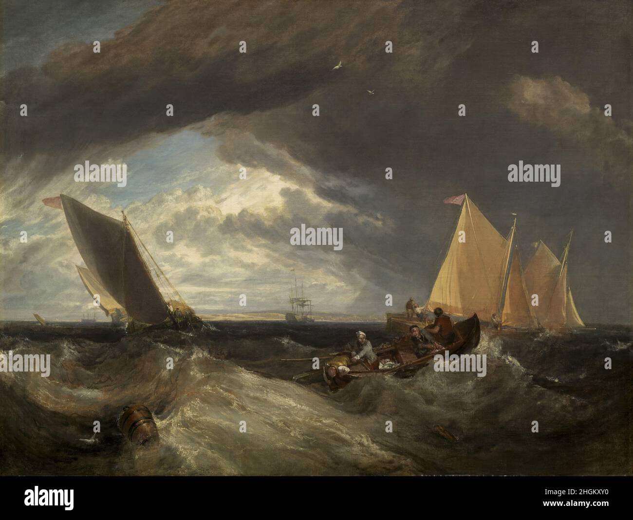 La jonction de la Tamise et du Medway - 1807 - huile sur toile 108,8 x 143,7 cm - Turner Joseph Malbord William Banque D'Images