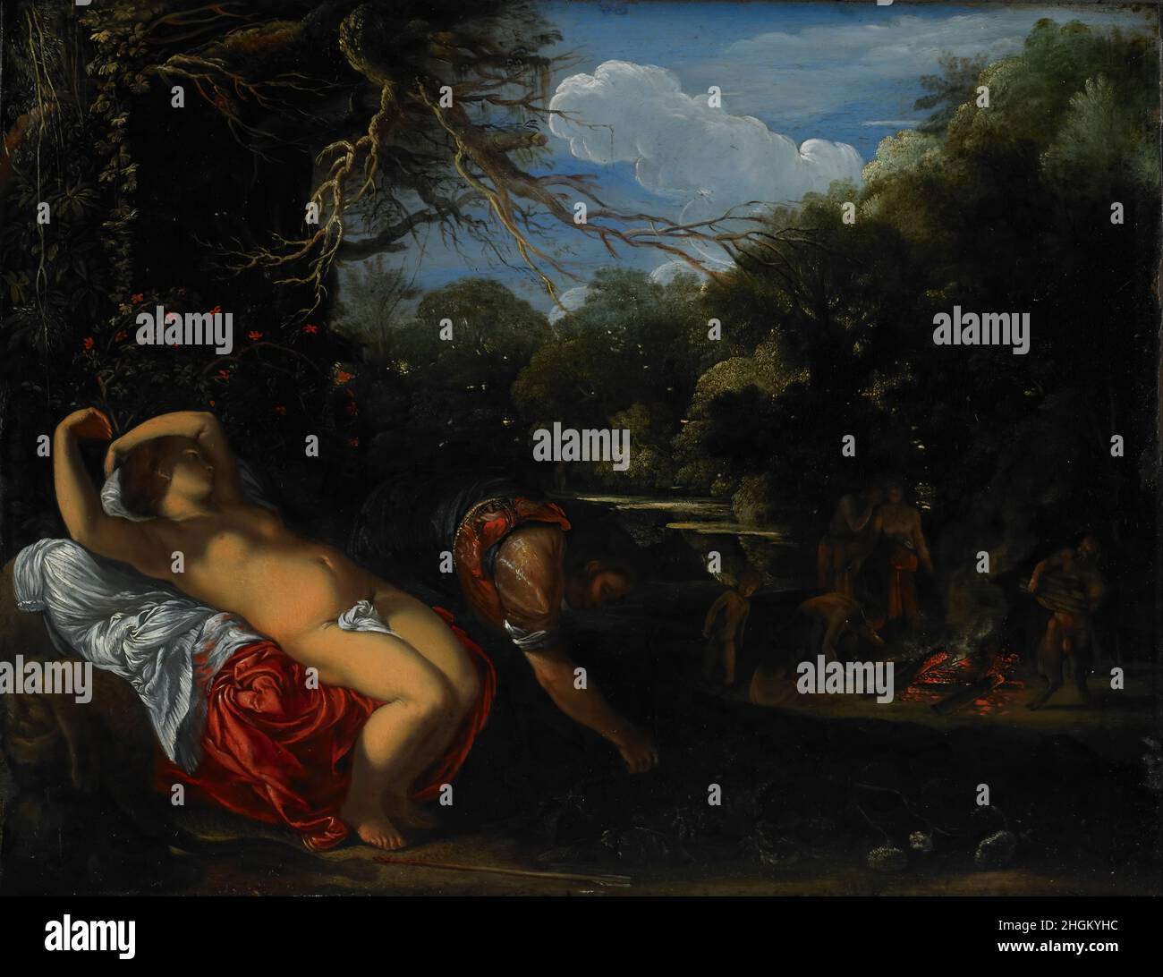 Richard Dadd - Apollon et Coronis Banque D'Images