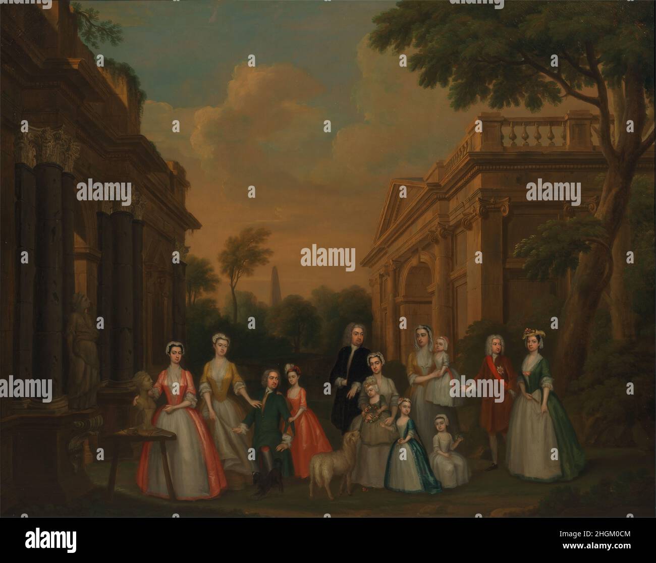 Charles Watson-Wentworth Philips - Les familles et Finch Banque D'Images