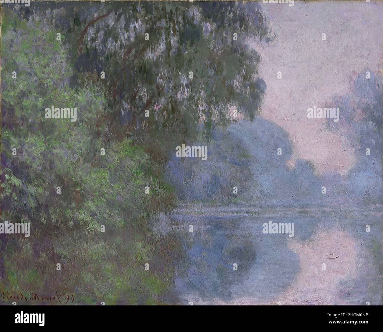 Claude monet matin sur la seine Banque de photographies et d’images à ...