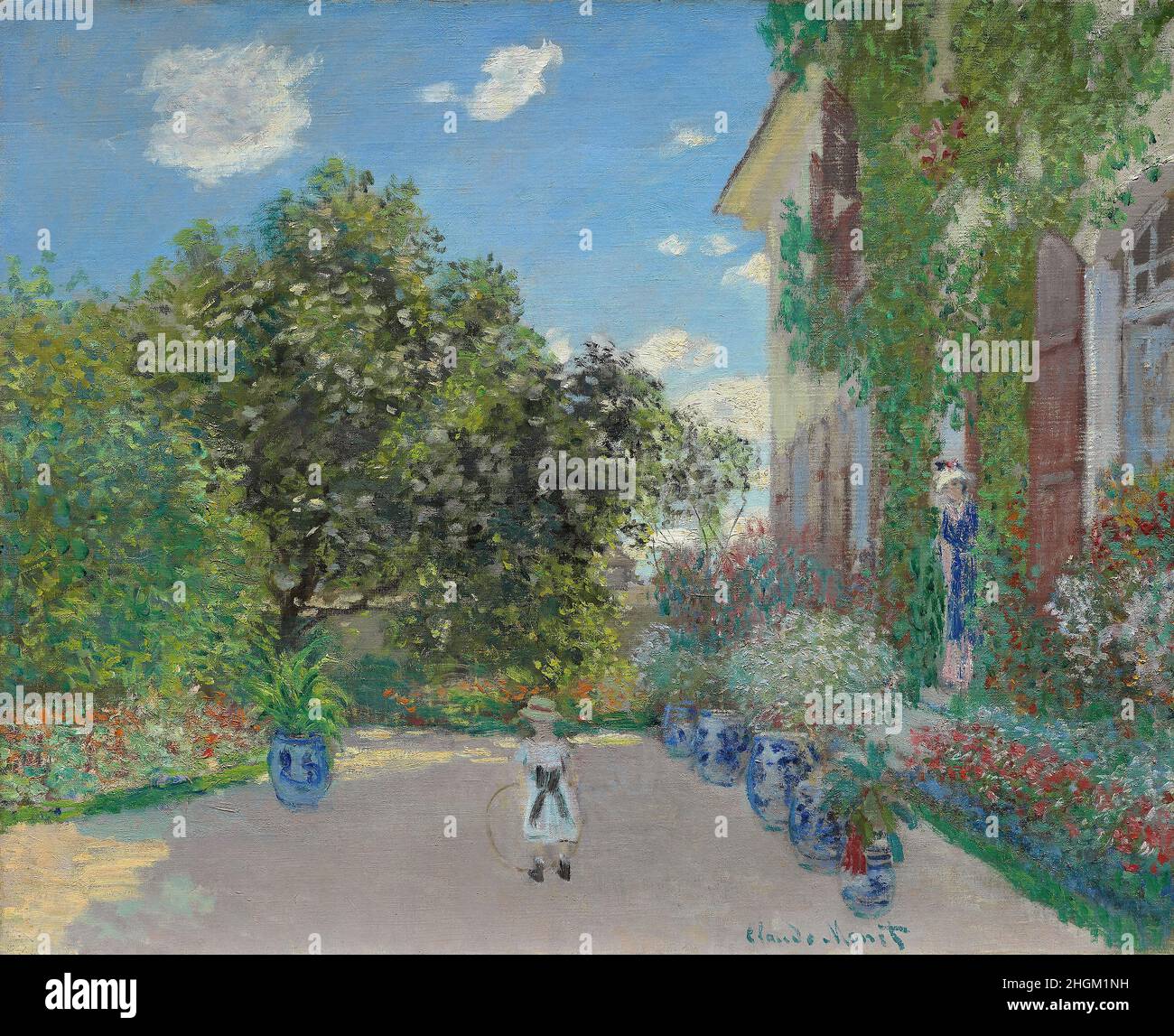 La Maison de l'artiste à Argenteuil - 1873 - huile sur toile 60,2 × 73,3 cm - mo05Monet Claude Banque D'Images