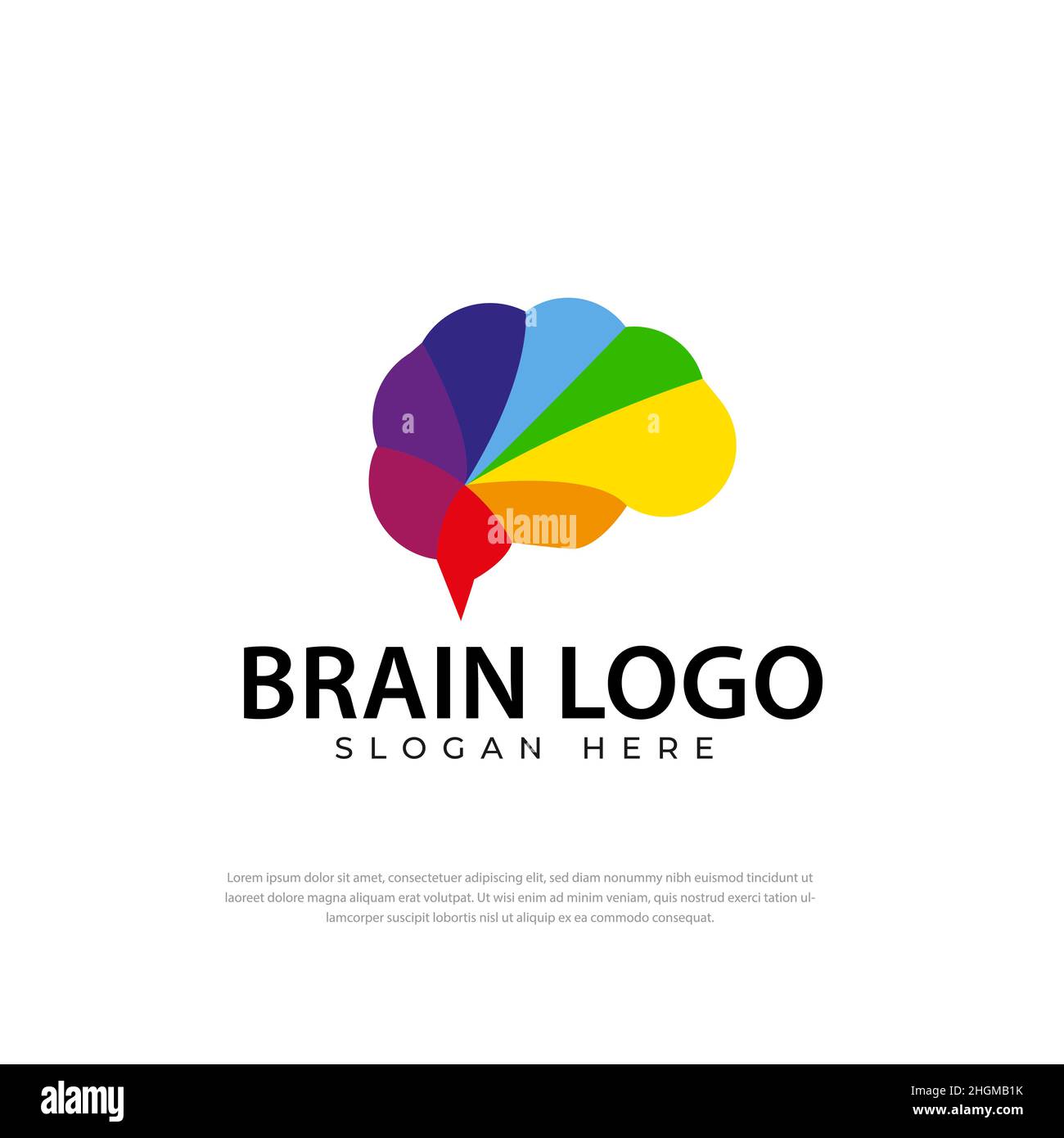 Rainbow couleur cerveau design logo créatif, symbole, médical, modèle de conception Illustration de Vecteur Rainbow couleur cerveau design logo créatif, symbole, médical, modèle de conception Illustration de Vecteur