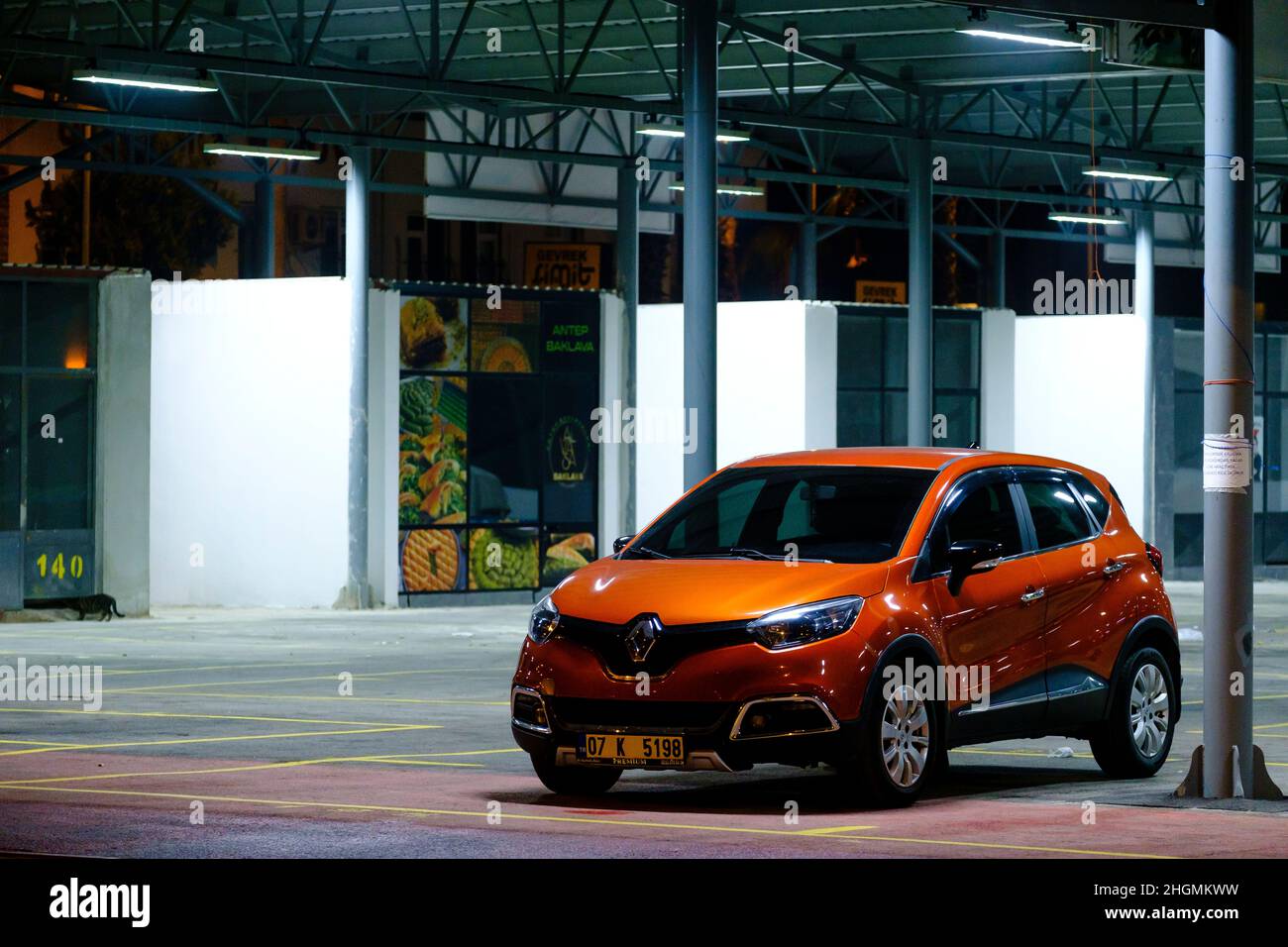 Renault Captur stationné Banque D'Images