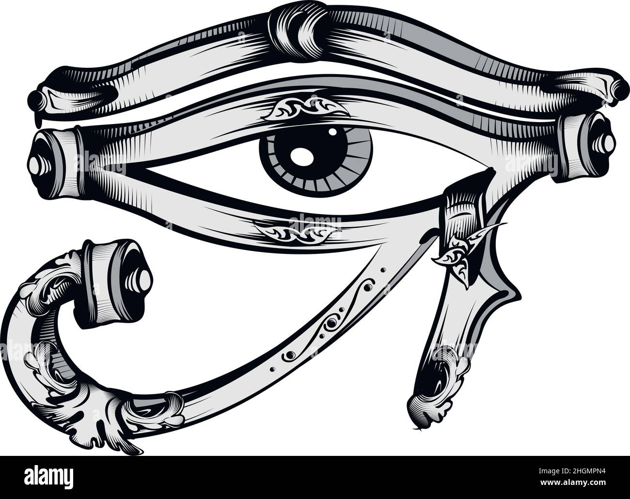 Symbole Horus décoratif Illustration de Vecteur