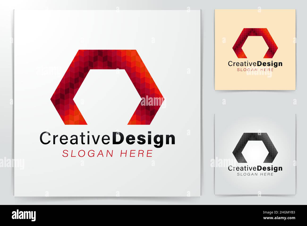 Lettre initiale n hexagonale. Idées De Logo Moderne. Logo inspiration. Illustration Du Vecteur De Modèle. Isolé Sur Fond Blanc Illustration de Vecteur