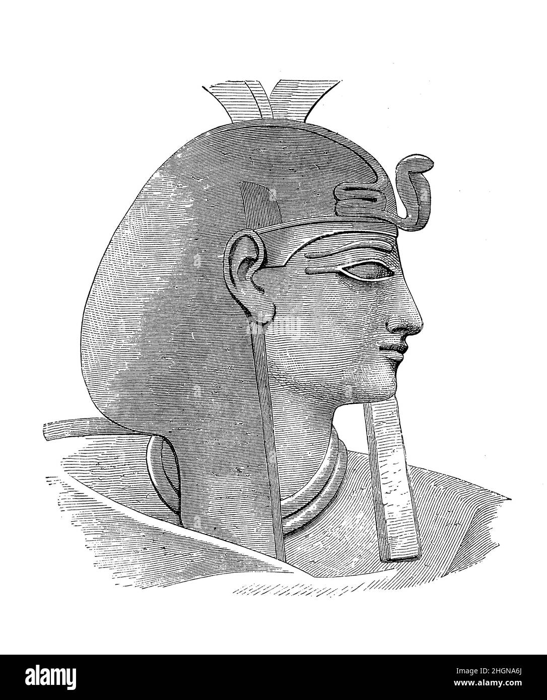 Égypte ancienne, portrait de Pharaon Merneptah I Banque D'Images