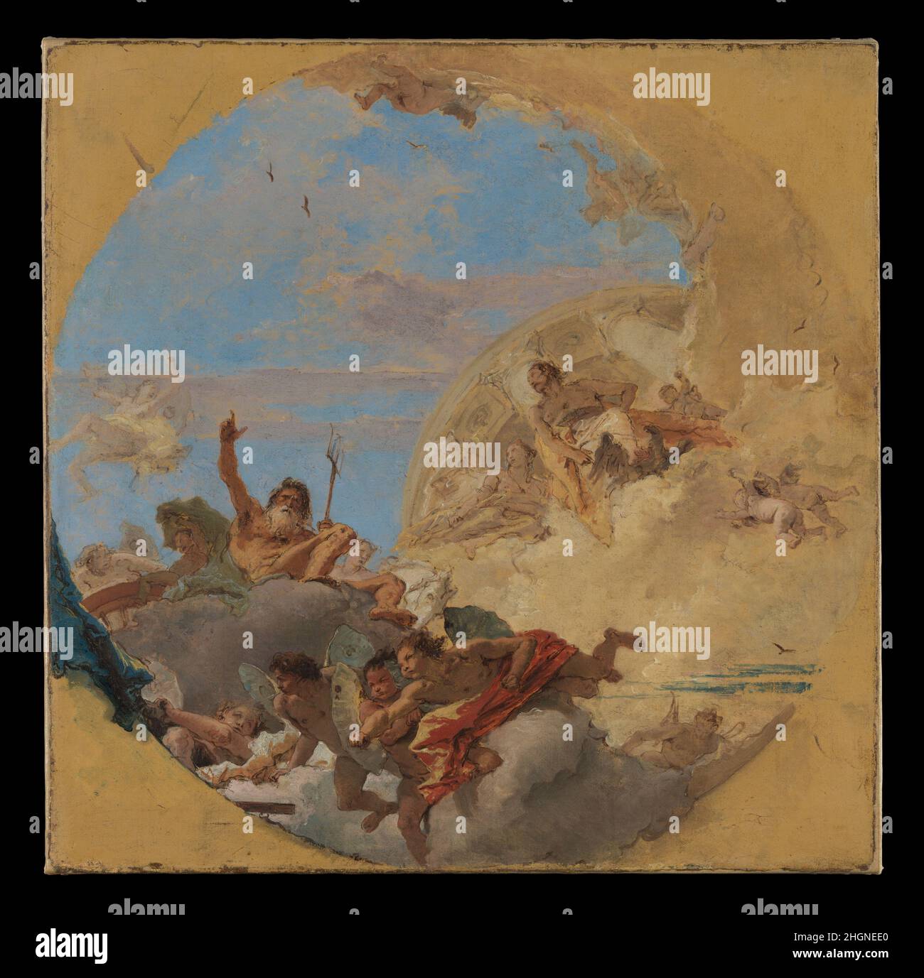 Neptune et les vents 1760s Giovanni Battista Tiepolo italien Tiepolo ...