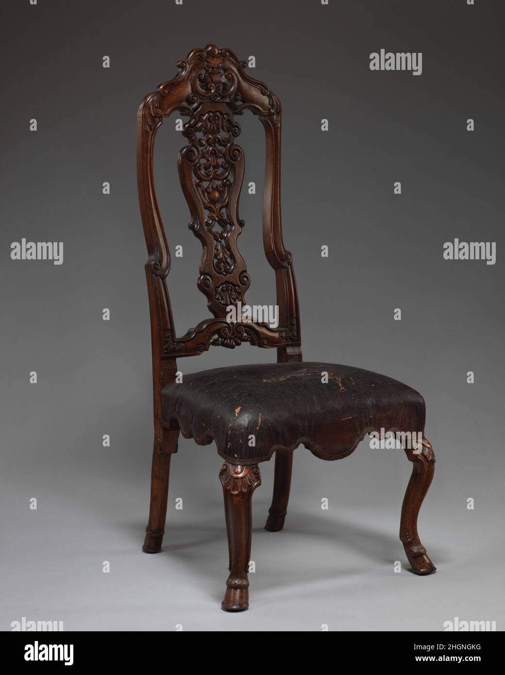 Président ca.1710–20 Néerlandais.Chaise.Néerlandais. Env.1710–20.Noyer.Meubles en bois Banque D'Images