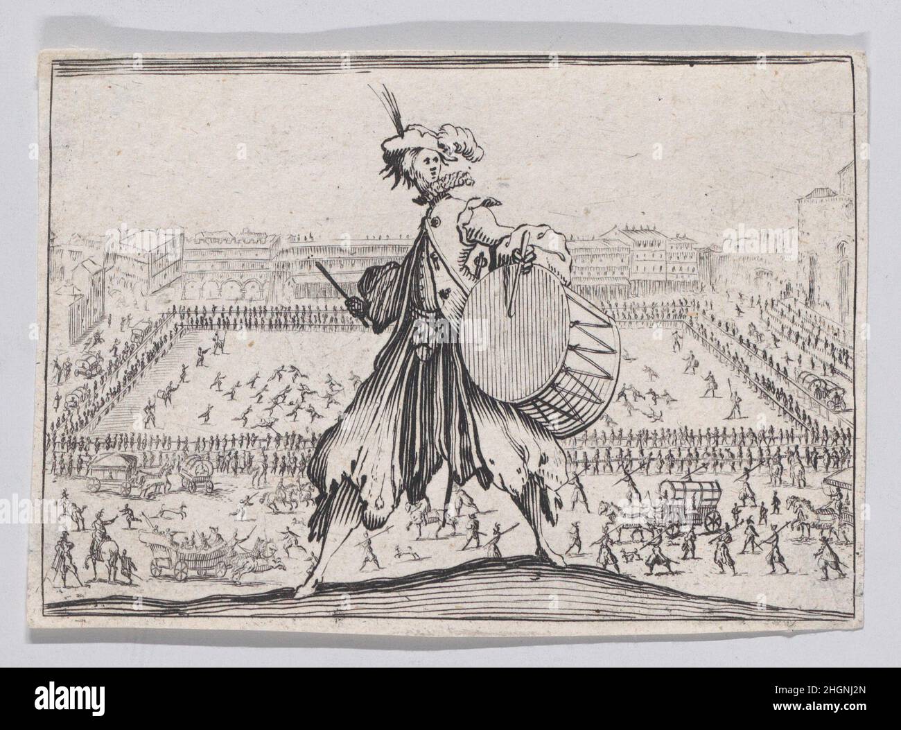 Copie du jeu de paume sur la place Sainte-Croix, a Florence (le jeu de tennis sur la Piazza Santa Croce, à Florence), des Caprices 17th Century Anonyme.Copie du jeu de paume sur la place Sainte-Croix, a Florence (le jeu de tennis sur la Piazza Santa Croce, à Florence), des Caprices.Les Caprices.Anonyme.17th siècle.Gravure.Imprime Banque D'Images