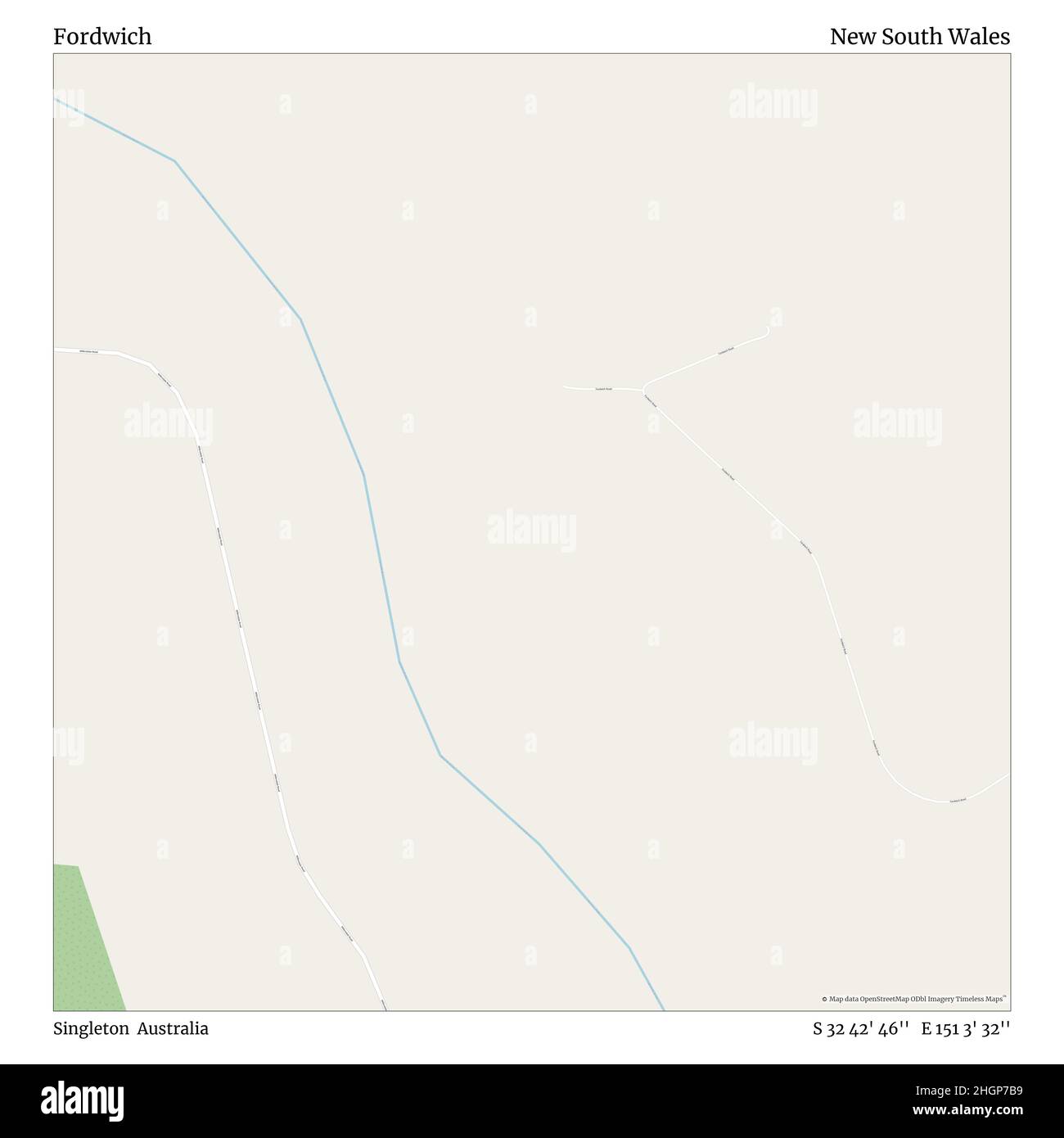 Fordwich, Singleton, Australie, Nouvelle-Galles du Sud, S 32 42' 46'', E 151 3' 32'', carte, Timeless Map publié en 2021.Les voyageurs, les explorateurs et les aventuriers comme Florence Nightingale, David Livingstone, Ernest Shackleton, Lewis et Clark et Sherlock Holmes se sont appuyés sur des cartes pour planifier leurs voyages dans les coins les plus reculés du monde. Timeless Maps dresse la carte de la plupart des sites du monde, montrant ainsi la réalisation de grands rêves Banque D'Images