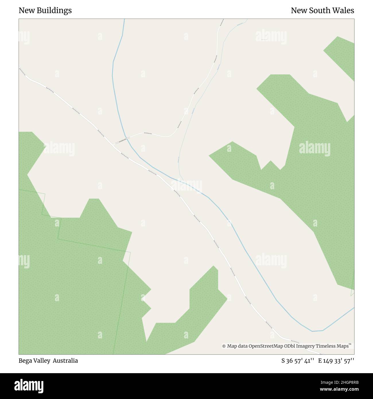 New Buildings, Bega Valley, Australie, Nouvelle-Galles du Sud, S 36 57' 41'', E 149 33' 57'', carte, Timeless carte publiée en 2021.Les voyageurs, les explorateurs et les aventuriers comme Florence Nightingale, David Livingstone, Ernest Shackleton, Lewis et Clark et Sherlock Holmes se sont appuyés sur des cartes pour planifier leurs voyages dans les coins les plus reculés du monde. Timeless Maps dresse la carte de la plupart des sites du monde, montrant ainsi la réalisation de grands rêves Banque D'Images