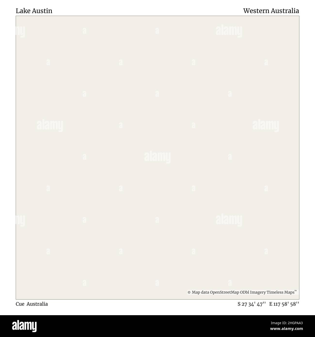 Lac Austin, Cue, Australie, Australie occidentale, S 27 34' 47'', E 117 58' 58'', carte, carte intemporelle publiée en 2021.Les voyageurs, les explorateurs et les aventuriers comme Florence Nightingale, David Livingstone, Ernest Shackleton, Lewis et Clark et Sherlock Holmes se sont appuyés sur des cartes pour planifier leurs voyages dans les coins les plus reculés du monde. Timeless Maps dresse la carte de la plupart des sites du monde, montrant ainsi la réalisation de grands rêves Banque D'Images