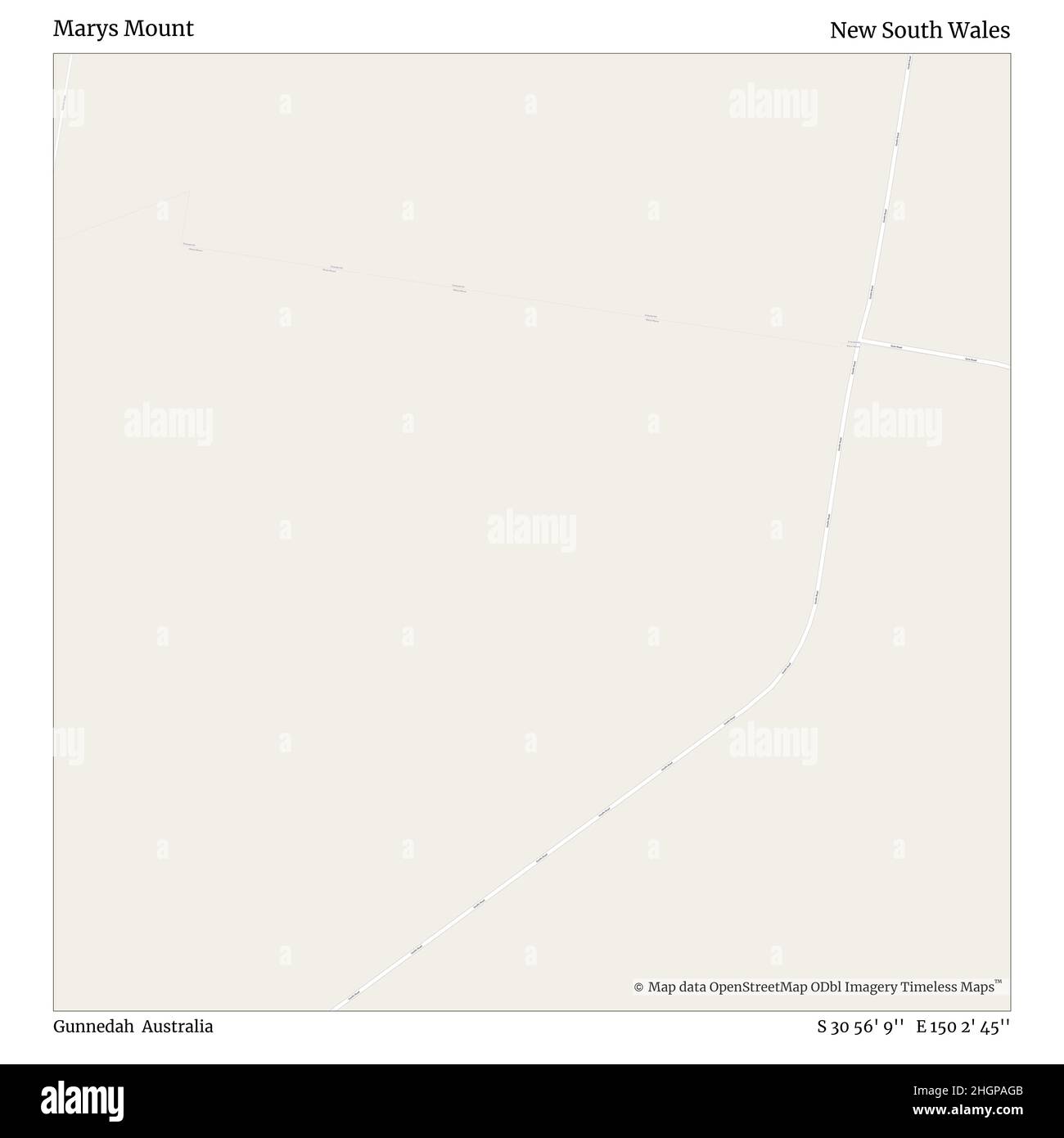 Marys Mount, Gunnedah, Australie, Nouvelle-Galles du Sud, S 30 56' 9'', E 150 2' 45'', carte, carte intemporelle publiée en 2021.Les voyageurs, les explorateurs et les aventuriers comme Florence Nightingale, David Livingstone, Ernest Shackleton, Lewis et Clark et Sherlock Holmes se sont appuyés sur des cartes pour planifier leurs voyages dans les coins les plus reculés du monde. Timeless Maps dresse la carte de la plupart des sites du monde, montrant ainsi la réalisation de grands rêves Banque D'Images