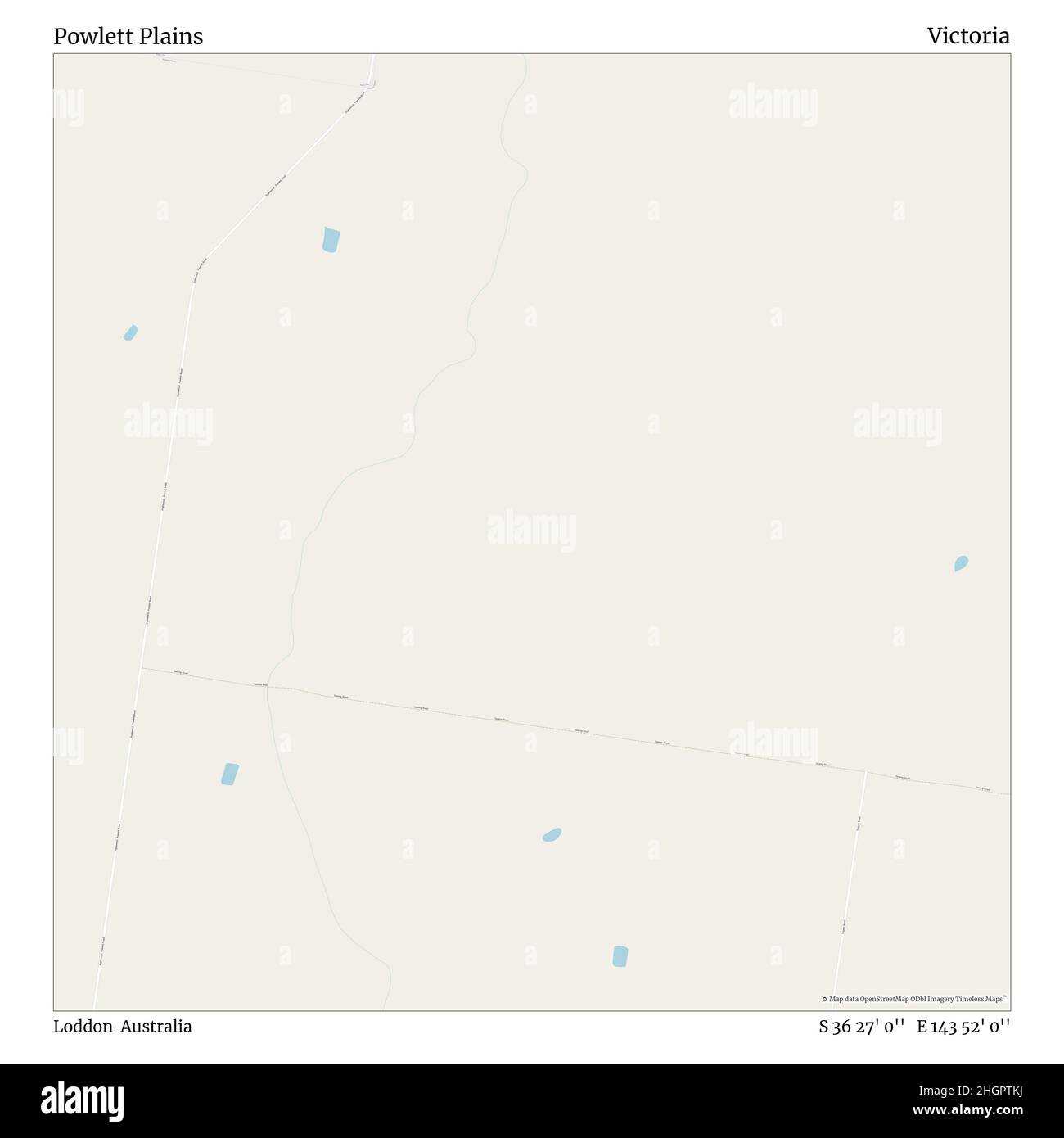 Powlett Plains, Loddon, Australie, Victoria, S 36 27' 0'', E 143 52' 0'', carte, carte intemporelle publiée en 2021.Les voyageurs, les explorateurs et les aventuriers comme Florence Nightingale, David Livingstone, Ernest Shackleton, Lewis et Clark et Sherlock Holmes se sont appuyés sur des cartes pour planifier leurs voyages dans les coins les plus reculés du monde. Timeless Maps dresse la carte de la plupart des sites du monde, montrant ainsi la réalisation de grands rêves Banque D'Images