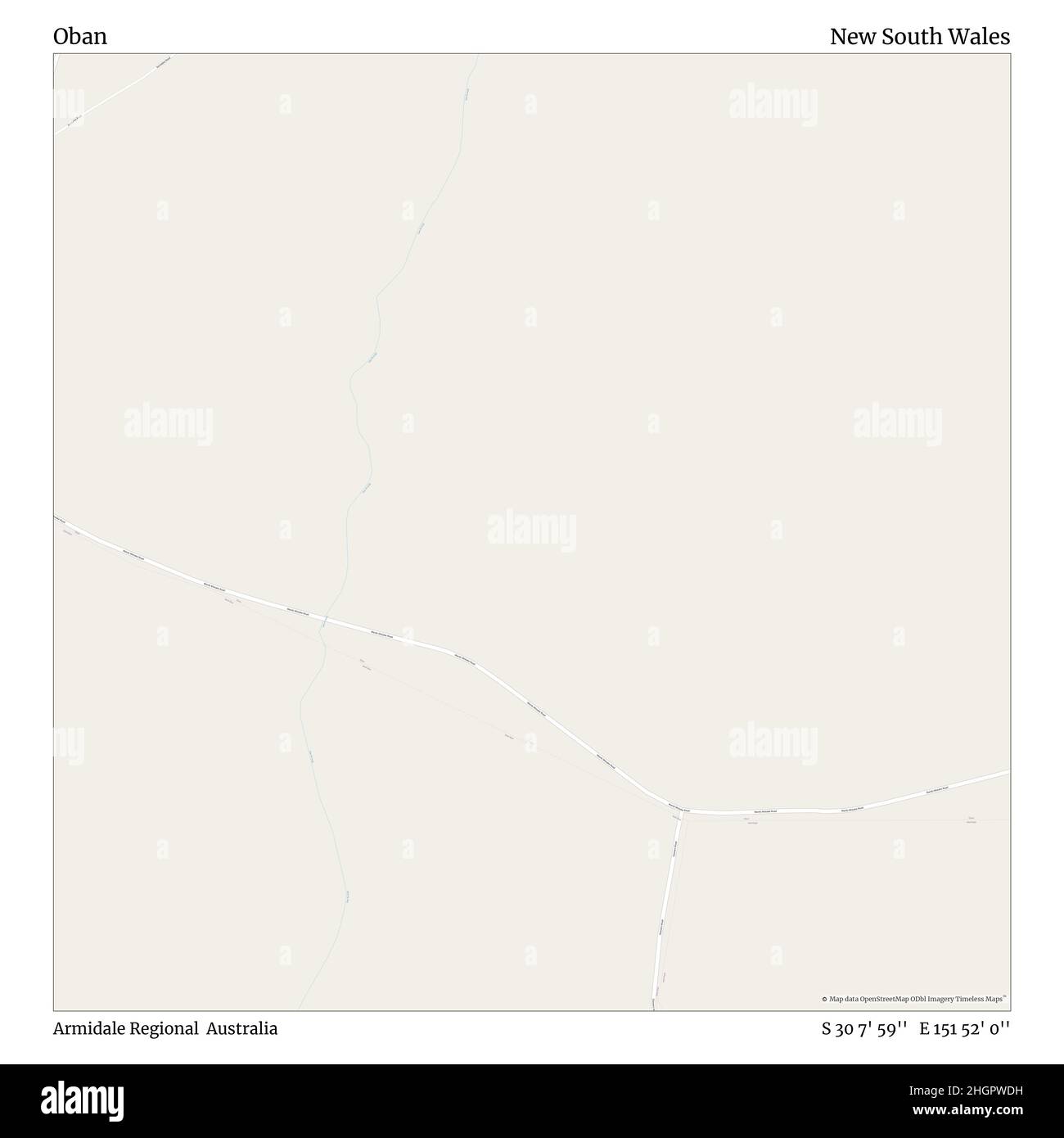 Oban, Armidale Regional, Australie, Nouvelle-Galles du Sud, S 30 7' 59'', E 151 52' 0'', carte, Timeless Map publié en 2021.Les voyageurs, les explorateurs et les aventuriers comme Florence Nightingale, David Livingstone, Ernest Shackleton, Lewis et Clark et Sherlock Holmes se sont appuyés sur des cartes pour planifier leurs voyages dans les coins les plus reculés du monde. Timeless Maps dresse la carte de la plupart des sites du monde, montrant ainsi la réalisation de grands rêves Banque D'Images