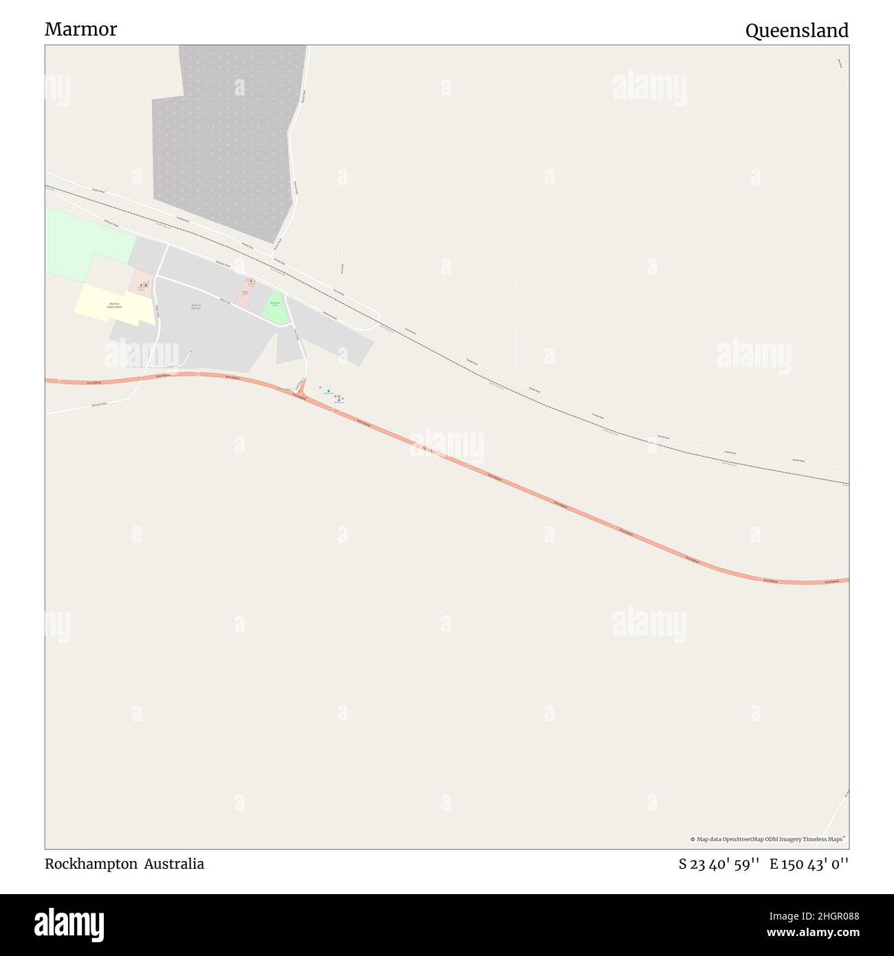 Marmor, Rockhampton, Australie, Queensland, S 23 40' 59'', E 150 43' 0'', carte, carte intemporelle publiée en 2021.Les voyageurs, les explorateurs et les aventuriers comme Florence Nightingale, David Livingstone, Ernest Shackleton, Lewis et Clark et Sherlock Holmes se sont appuyés sur des cartes pour planifier leurs voyages dans les coins les plus reculés du monde. Timeless Maps dresse la carte de la plupart des sites du monde, montrant ainsi la réalisation de grands rêves Banque D'Images