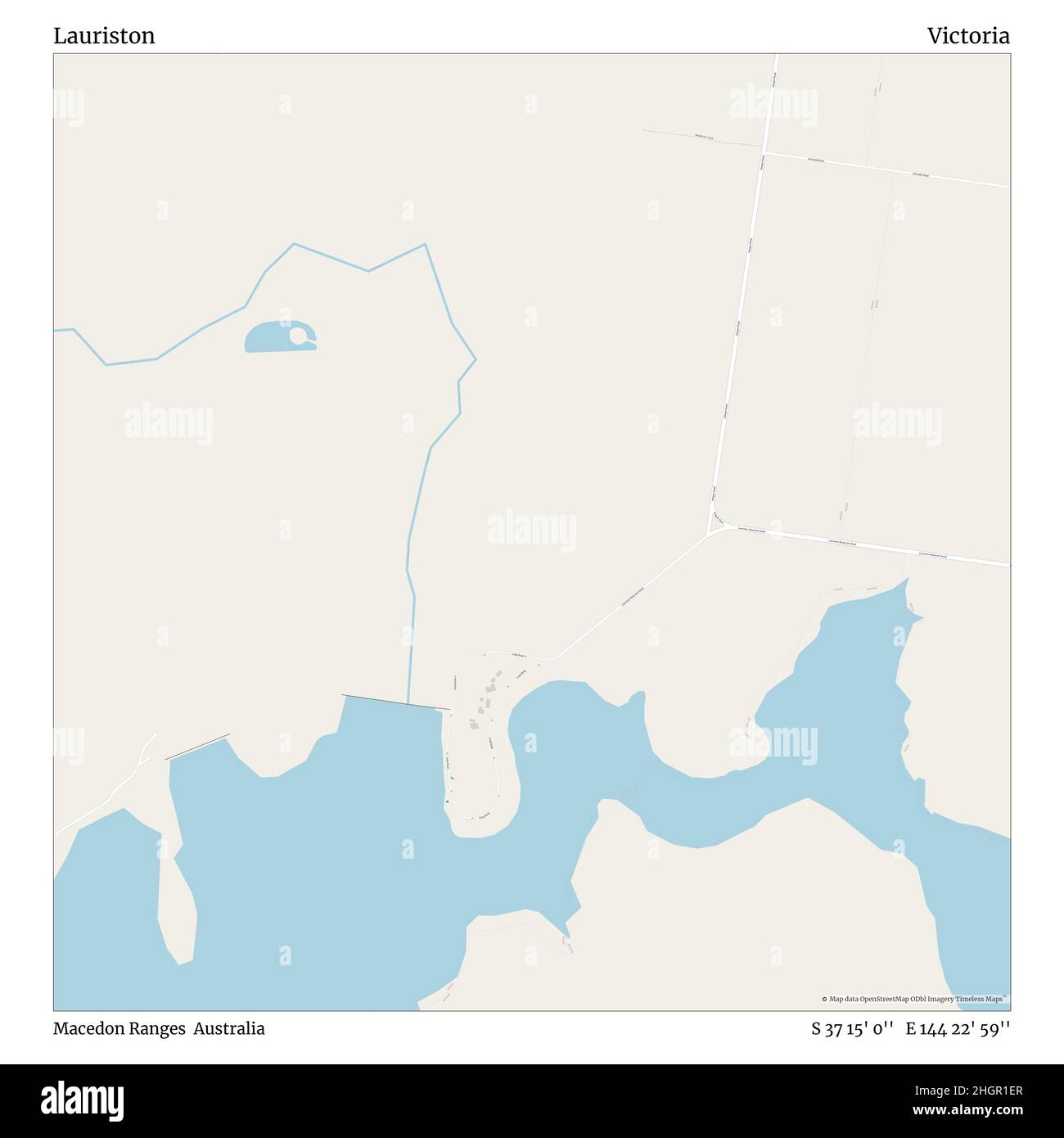 Lauriston, Macédonie Ranges, Australie, Victoria, S 37 15' 0'', E 144 22' 59'', carte, carte intemporelle publiée en 2021.Les voyageurs, les explorateurs et les aventuriers comme Florence Nightingale, David Livingstone, Ernest Shackleton, Lewis et Clark et Sherlock Holmes se sont appuyés sur des cartes pour planifier leurs voyages dans les coins les plus reculés du monde. Timeless Maps dresse la carte de la plupart des sites du monde, montrant ainsi la réalisation de grands rêves Banque D'Images