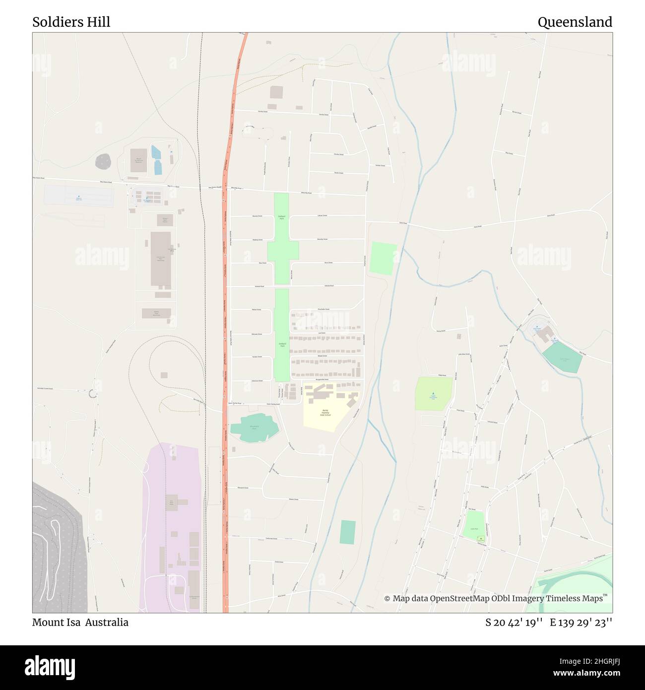 Mont isa queensland australie cartes cartographie Banque de