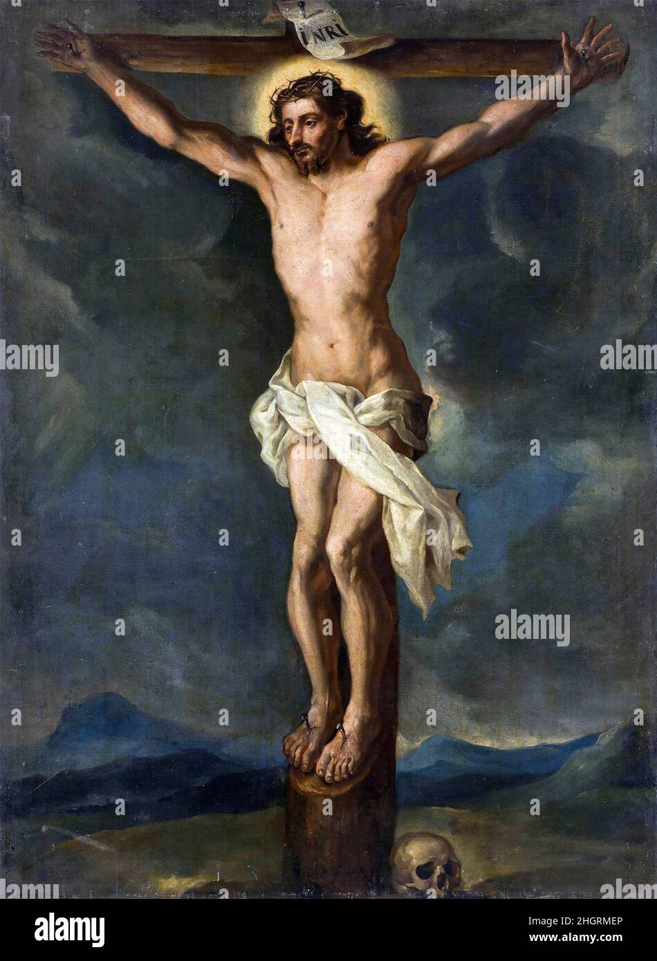 La Crucifixion de Georg Gsell (1673-1740), huile sur toile, 1729 Banque D'Images