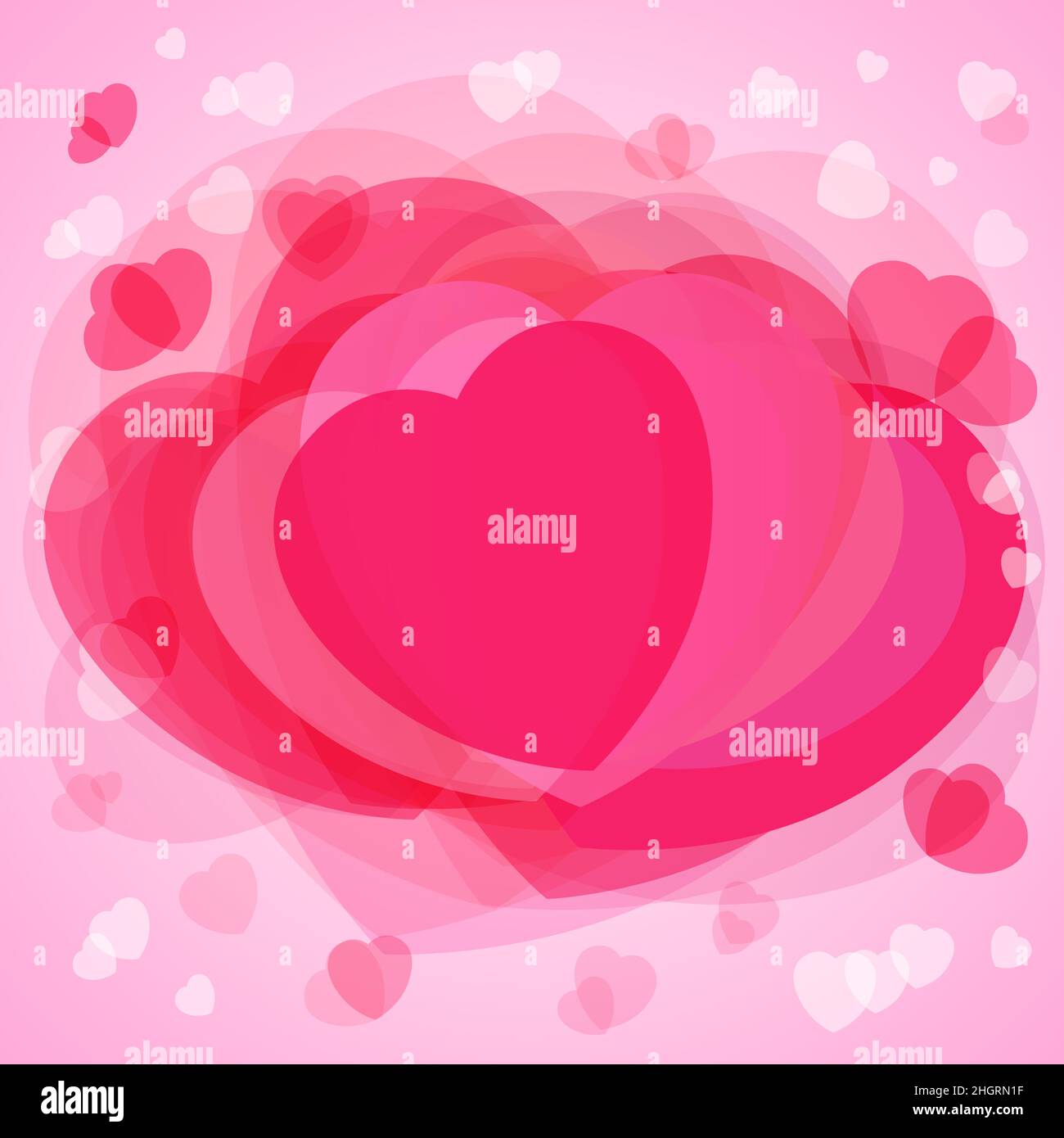 Bonne Saint-Valentin joli fond mignon avec coeurs.Perf. Colouerd rose St ValentinTomber dans l'amour congrats, concept d'image.Gra. Abstrait isolé Illustration de Vecteur