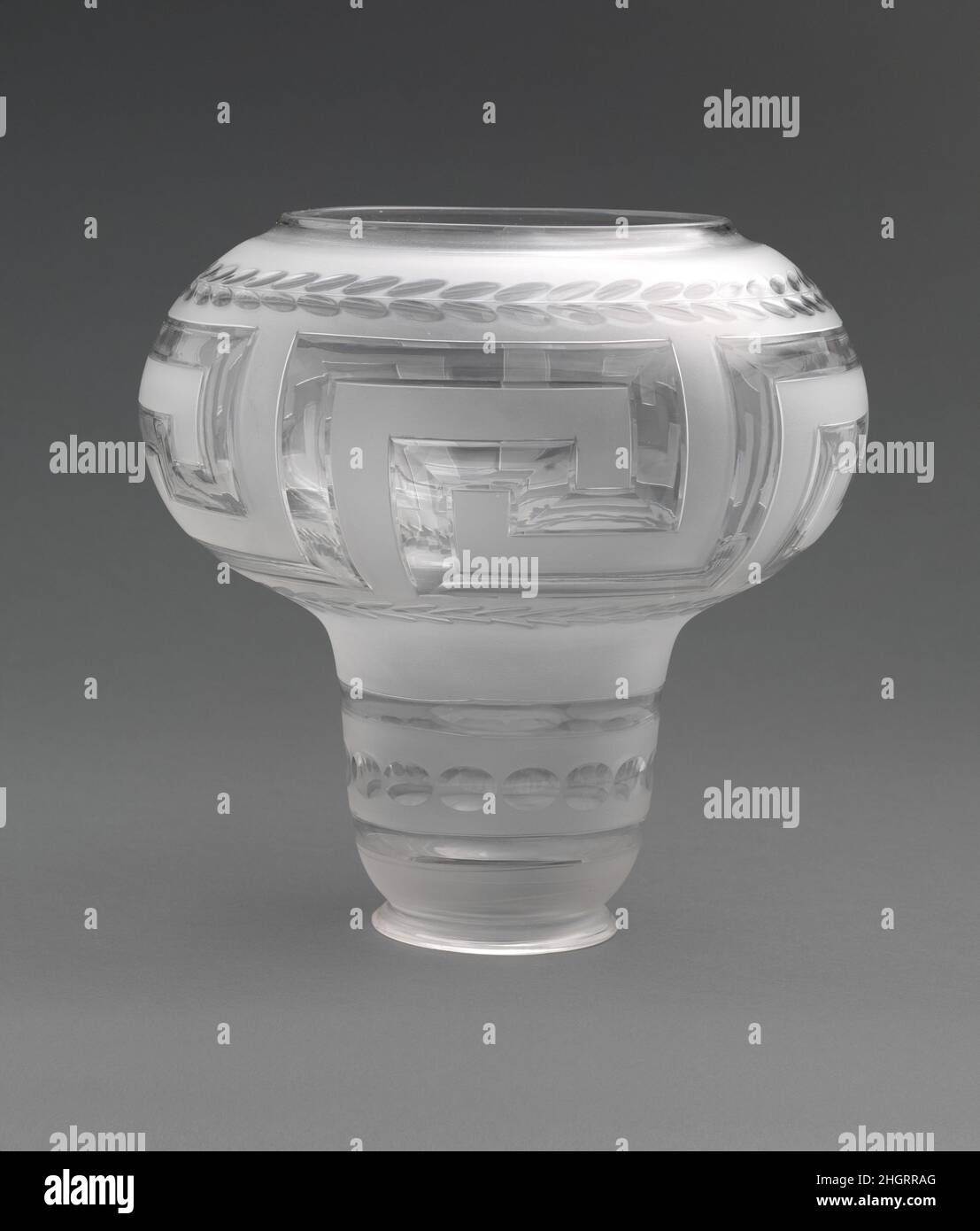 Couper l'abat-jour en verre ca.1865–75 éventuellement New England Glass Company.Couper l'abat-jour en verre.Américain. CA.1865–75.Verre, coupé.Fabriqué dans le Massachusetts, États-Unis Banque D'Images